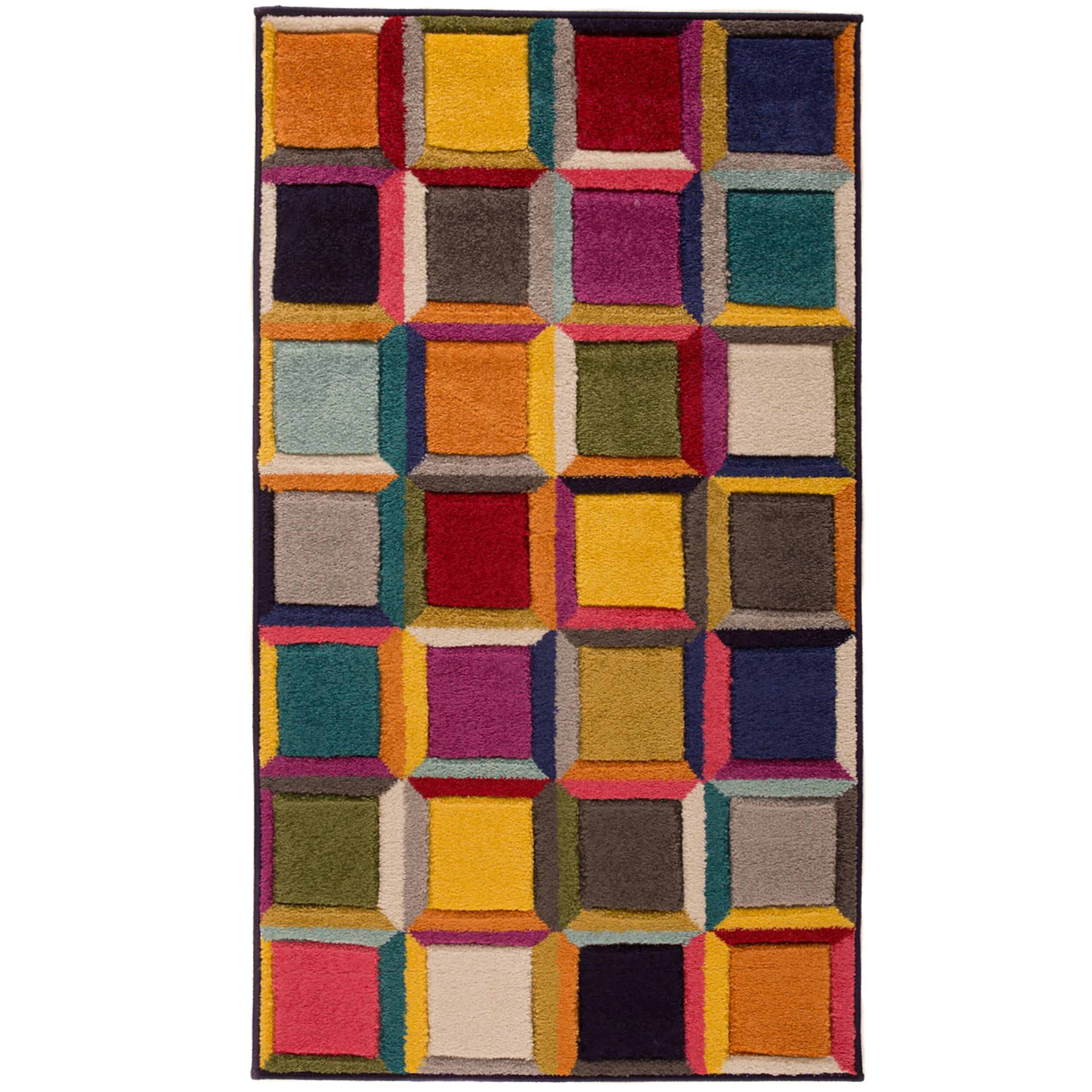flair-rugs-waltz-geometric-carved-bunt-teppich image 2