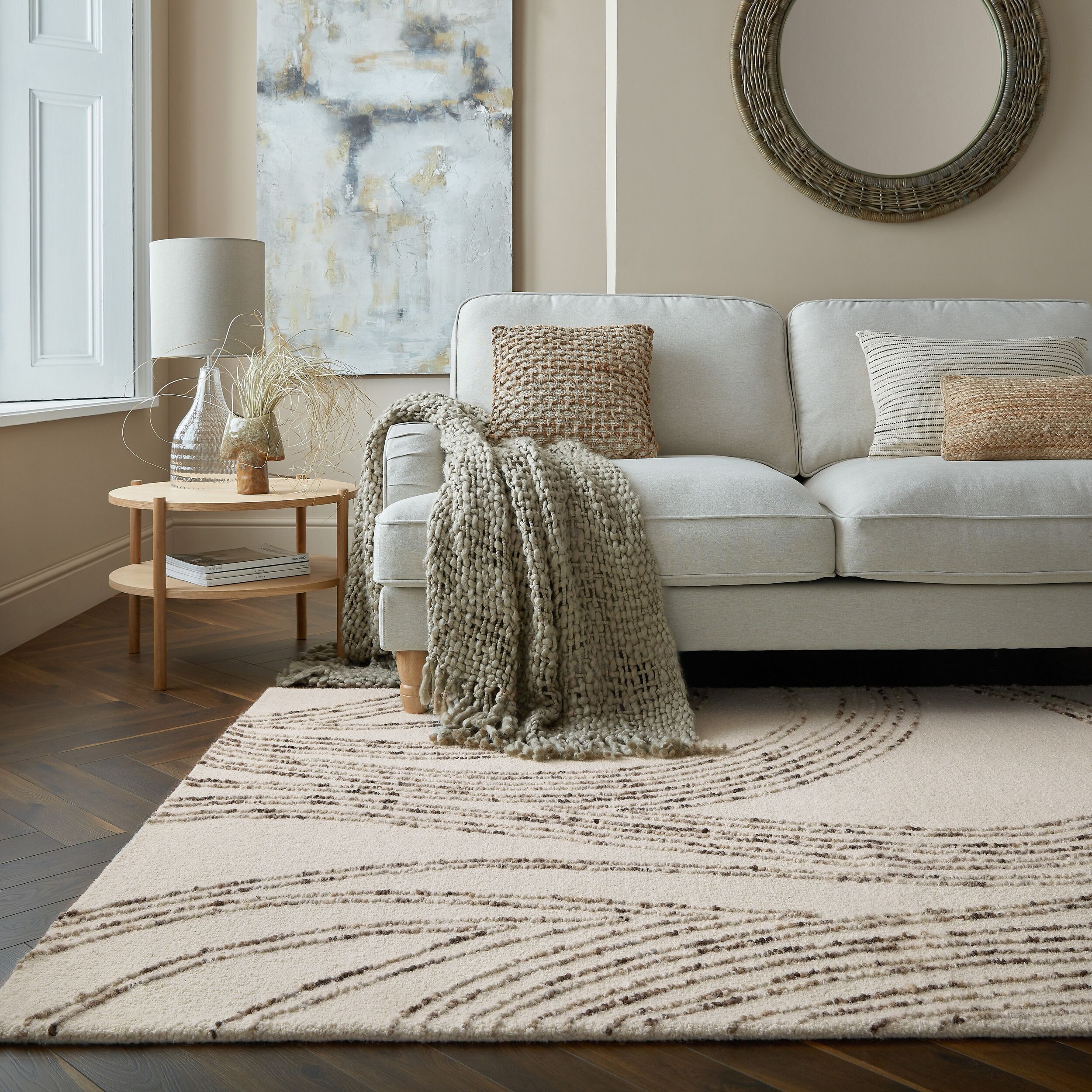 flair-rugs-abstract-swirl-wollteppich image 3