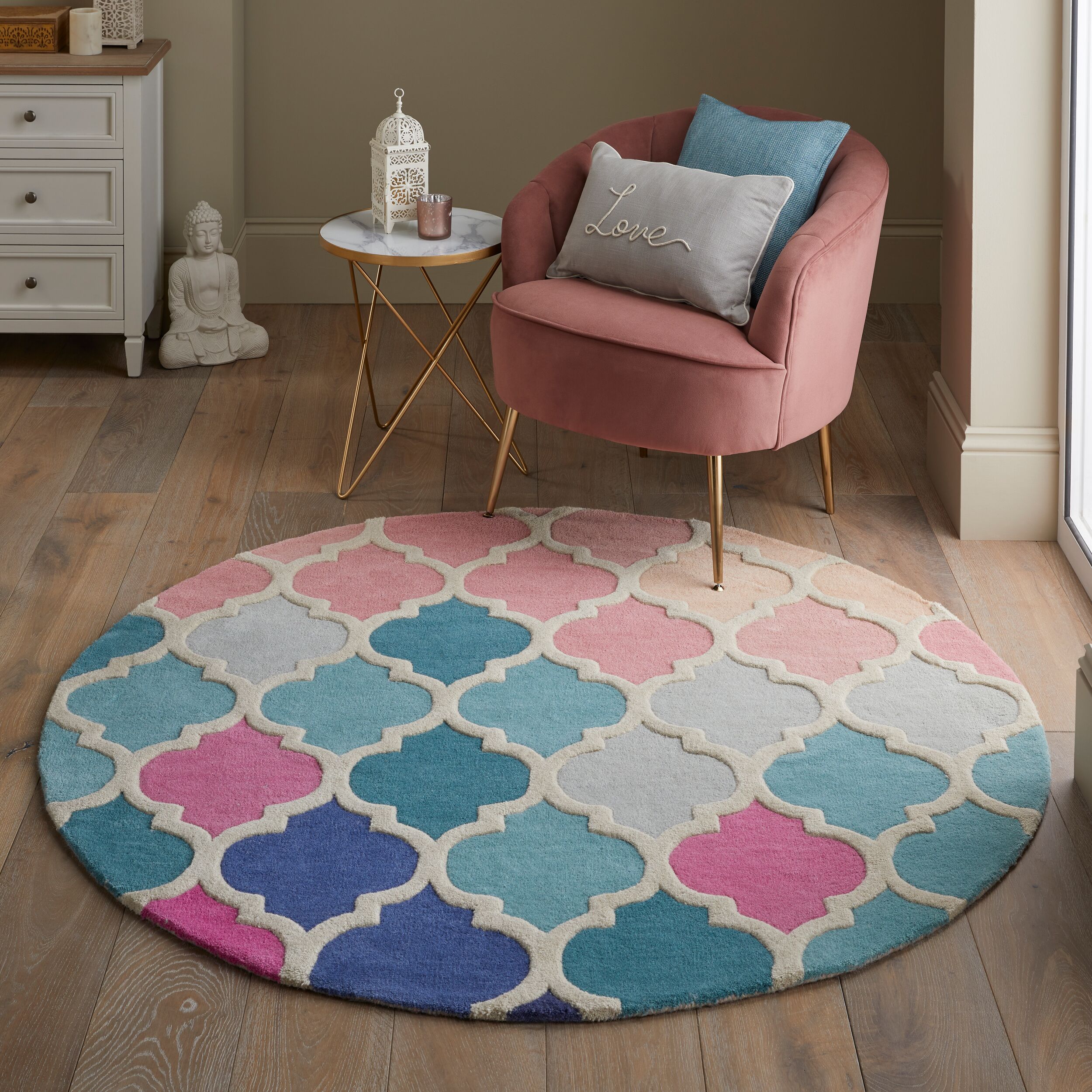 flair-rugs-rosella-wool-teppich-mit-geometrie-muster image 3