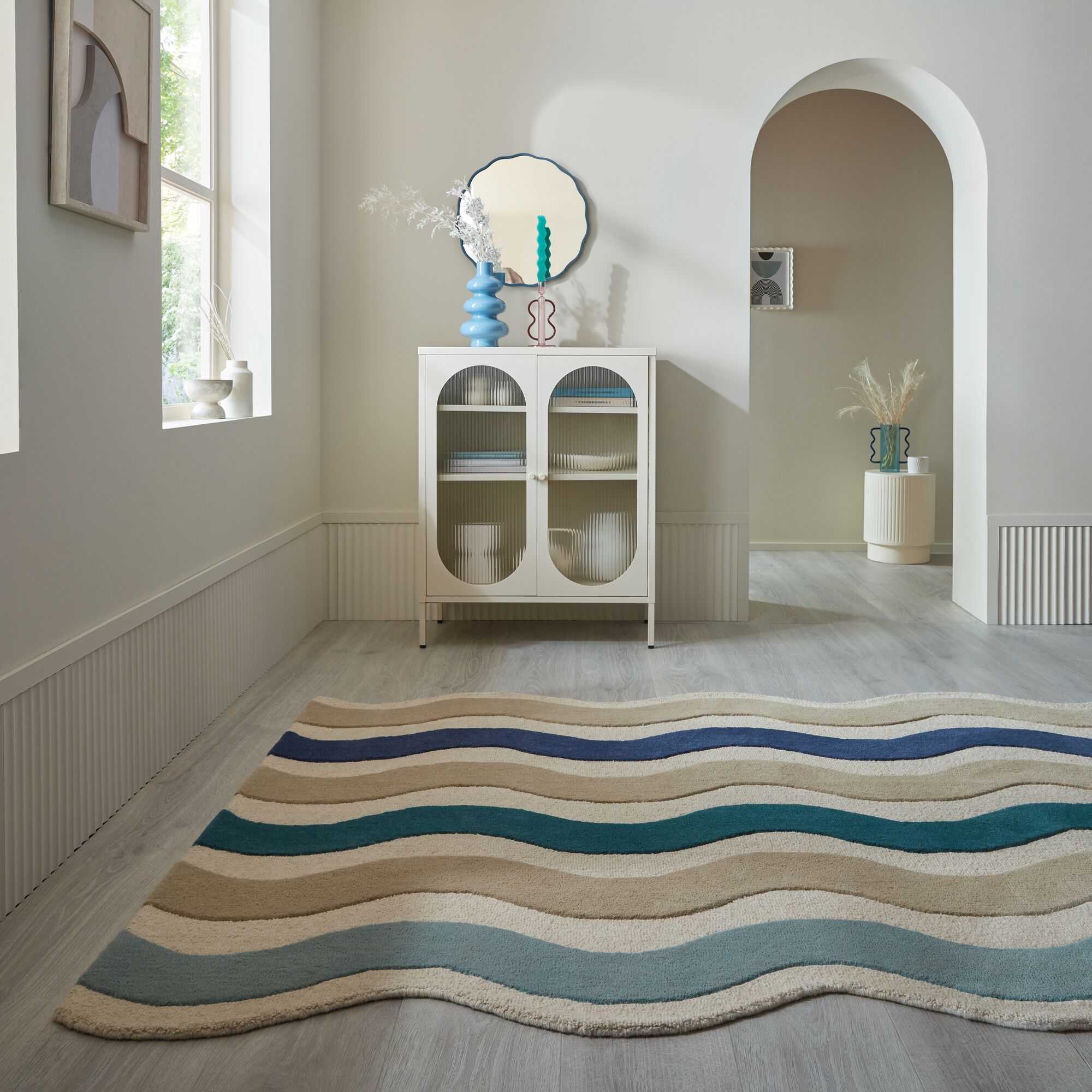 flair-rugs-cascade-wolle-bogenkanten-teppich image 4