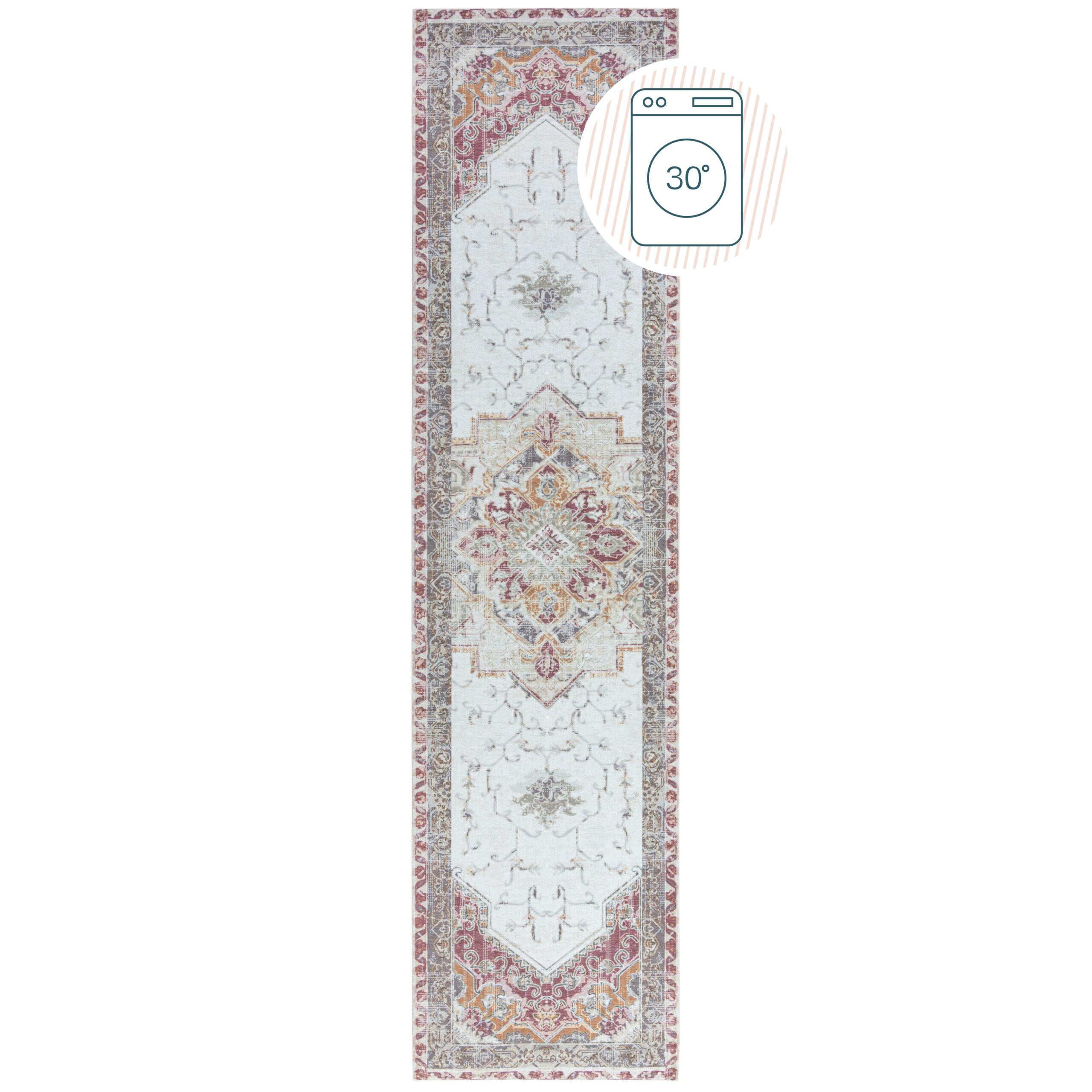 flair-rugs-elsie-vintage-2-lagen-waschbarer-l-ufer image 2