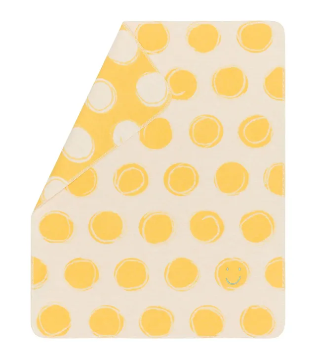 david-fussenegger-juwel-babydecke-happy-faces-mit-stick image 1