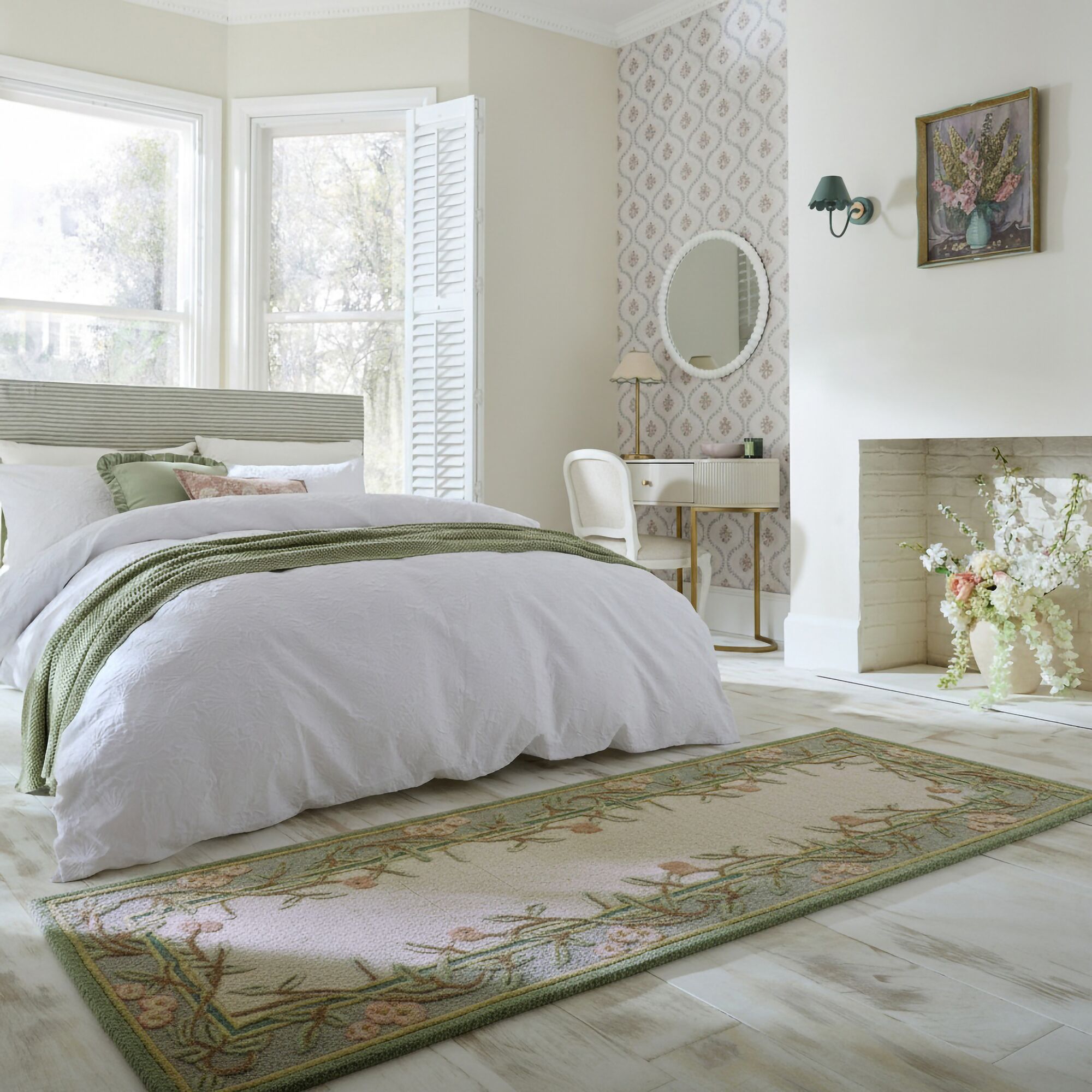 flair-rugs-verona-floral-wool-runner-woll-l-ufer-floral image 1
