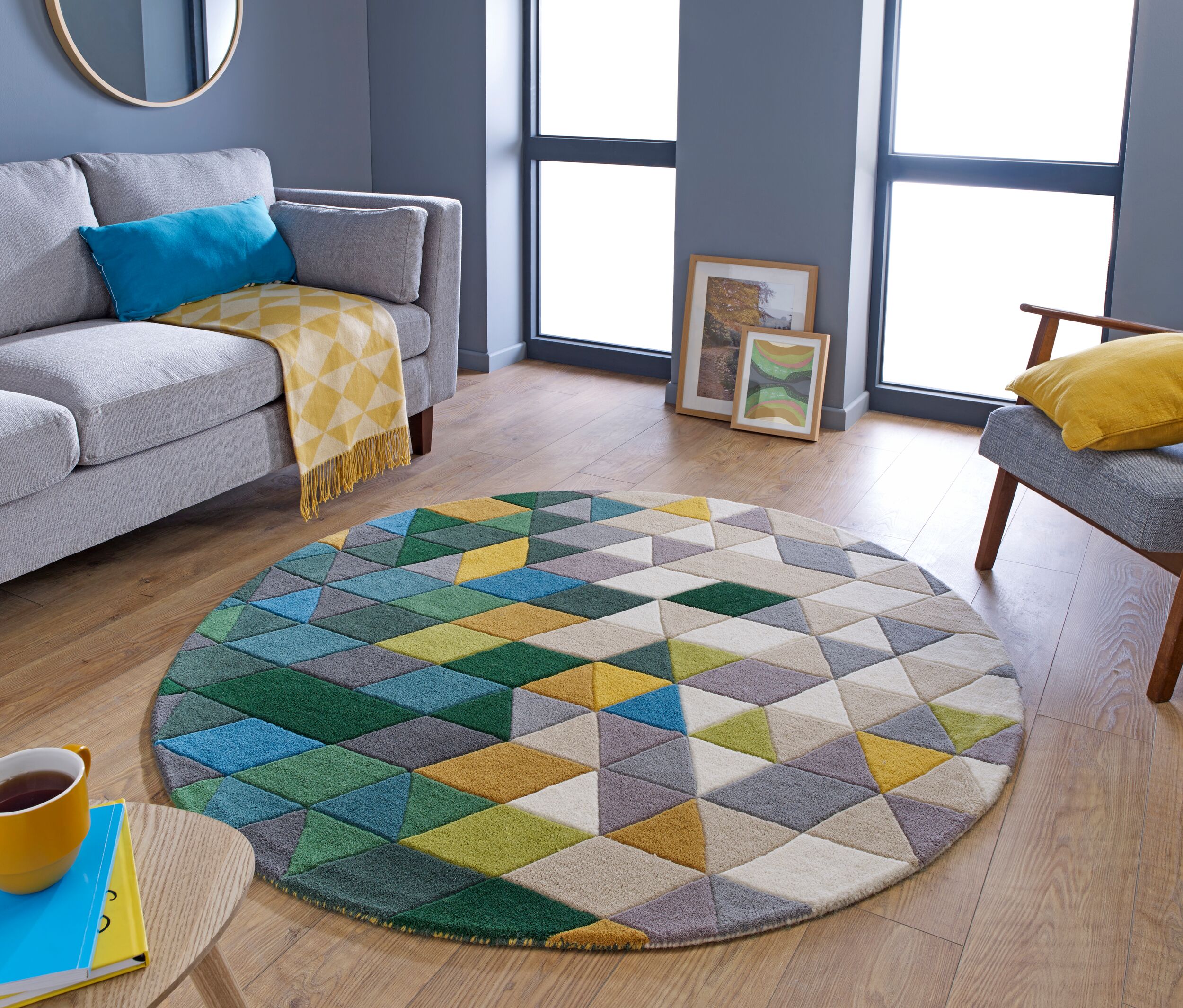 flair-rugs-prism-wool-geometric-wollteppich image 3