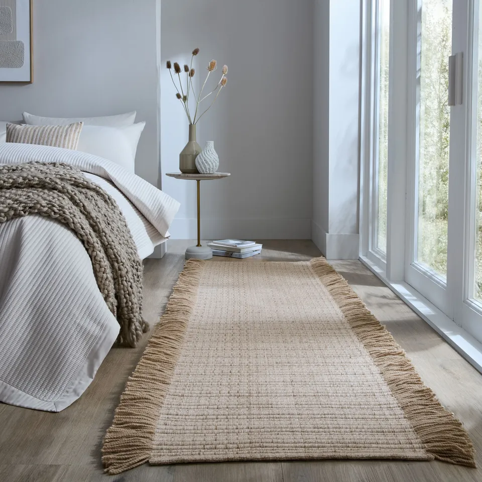 flair-rugs-rene-fringed-ribbed-woll-l-ufer-mit-fransen image 1