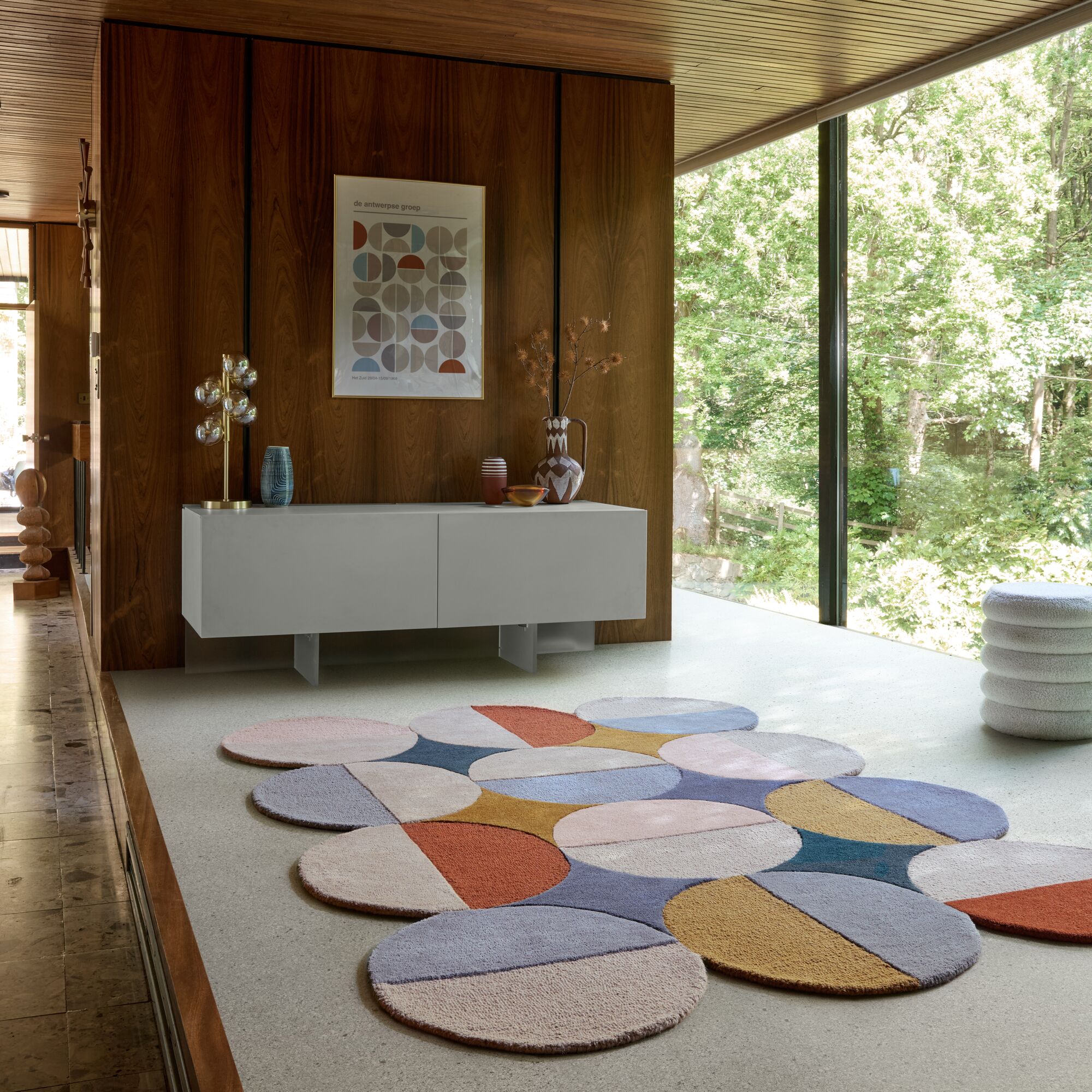 flair-rugs-mia-ellipse-scallop-wollteppich image 1
