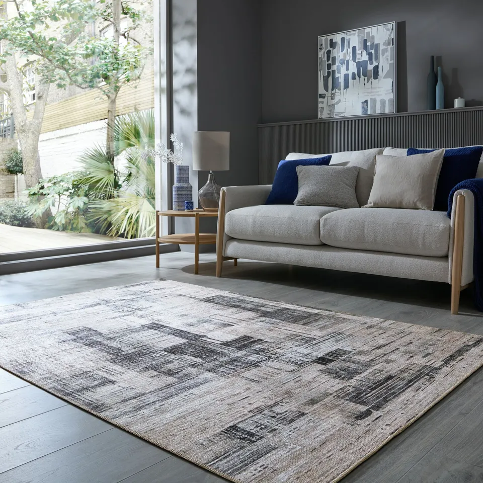 flair-rugs-silas-washable-abstract-teppich image 1