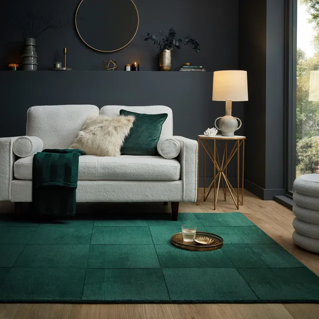 flair-rugs-demi-check-ombre-wollteppich image 1