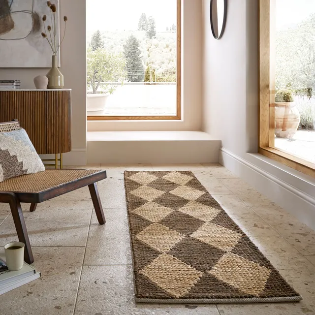 flair-rugs-effie-diamond-chunky-jute-teppichl-ufer image 1