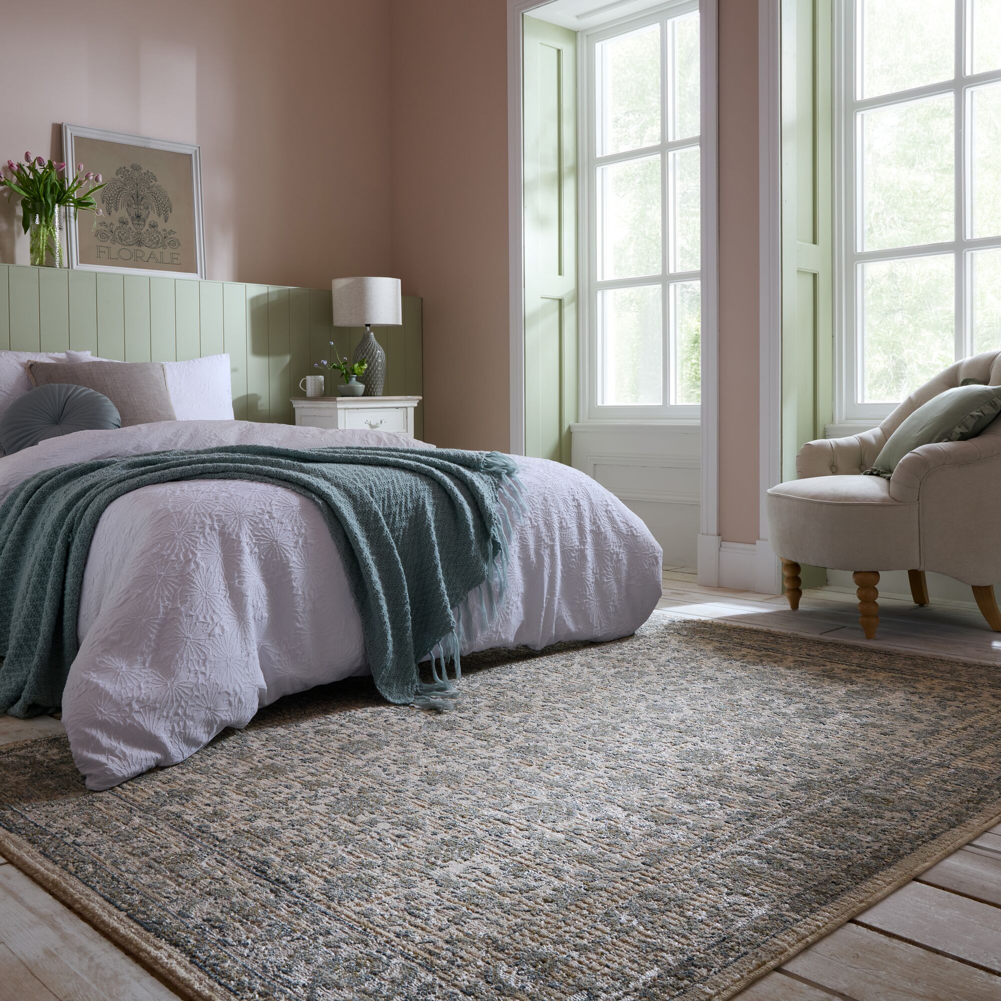 flair-rugs-zetta-recycling-teppich-traditionelle-bord-re image 1