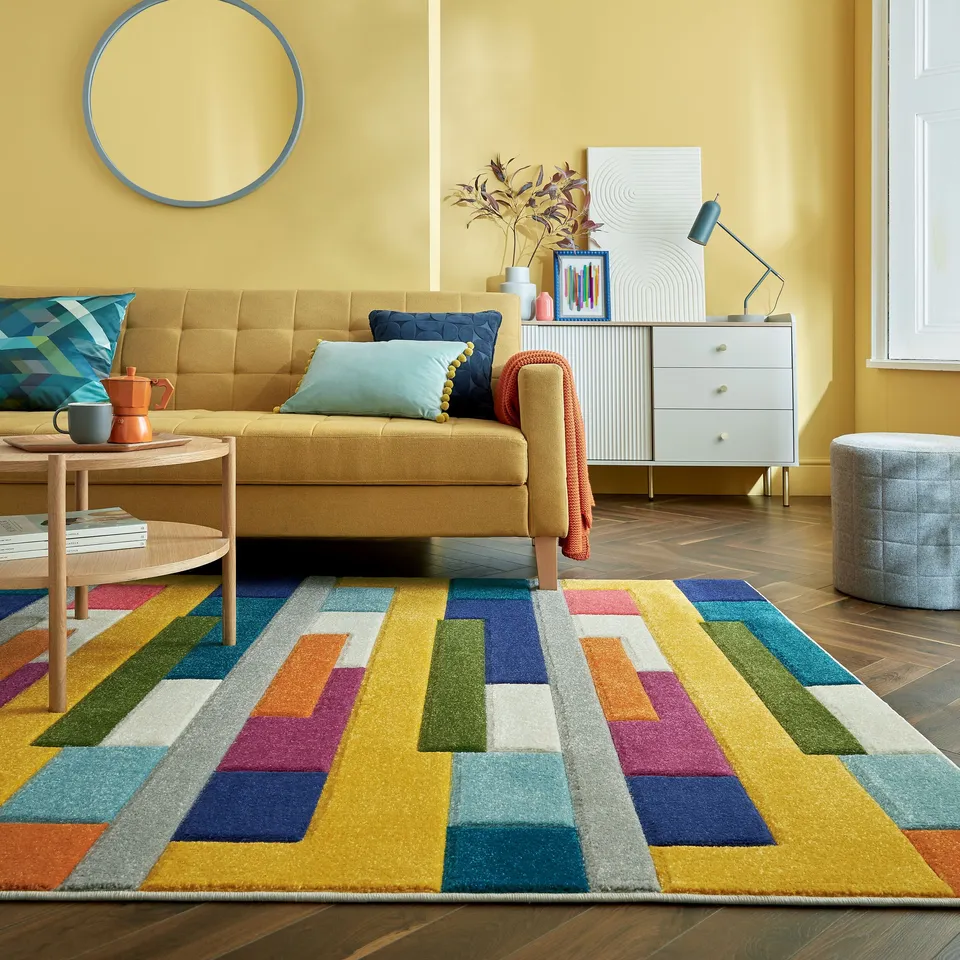 flair-rugs-mambo-geometric-carved-designteppich image 1