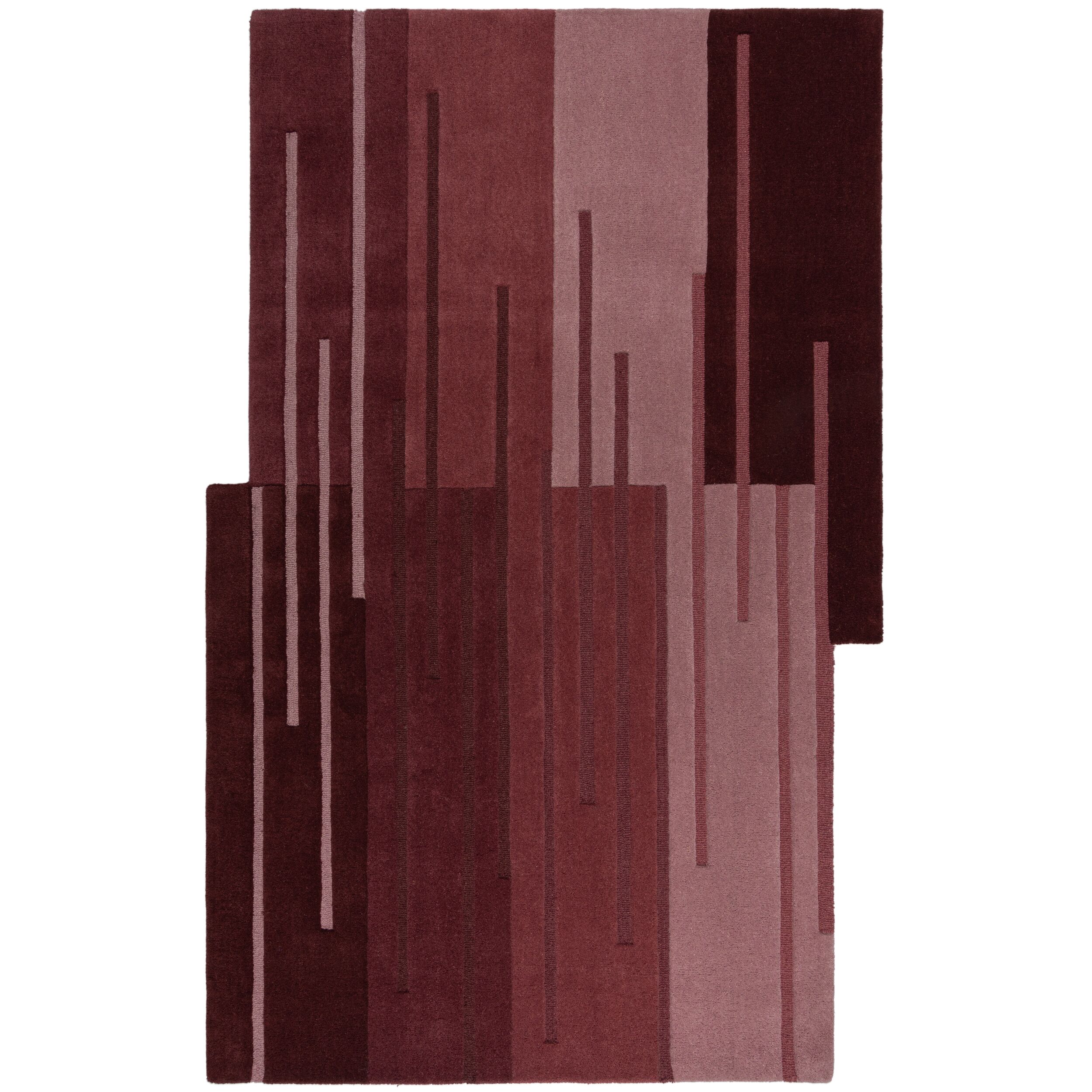 flair-rugs-split-ombre-shaped-wollteppich-farbverlauf image 2