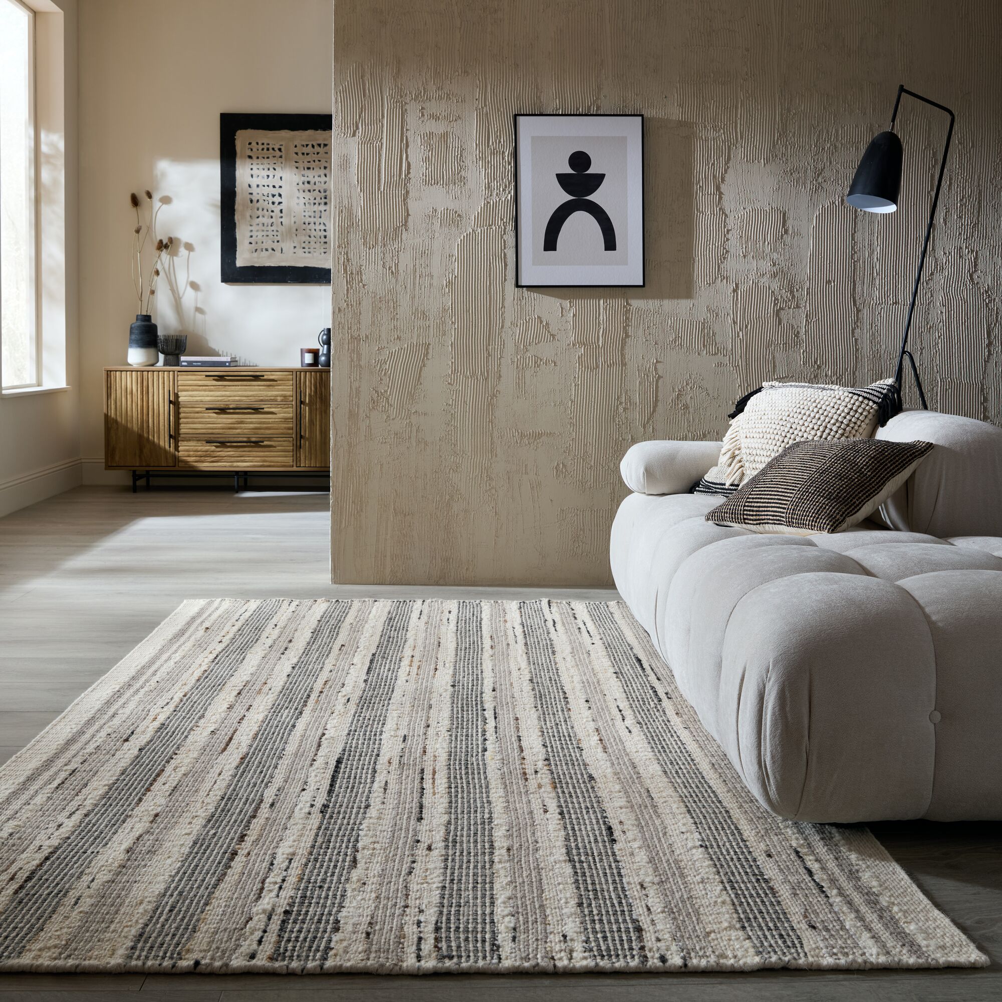 flair-rugs-veya-stripe-wollmix-teppich image 1