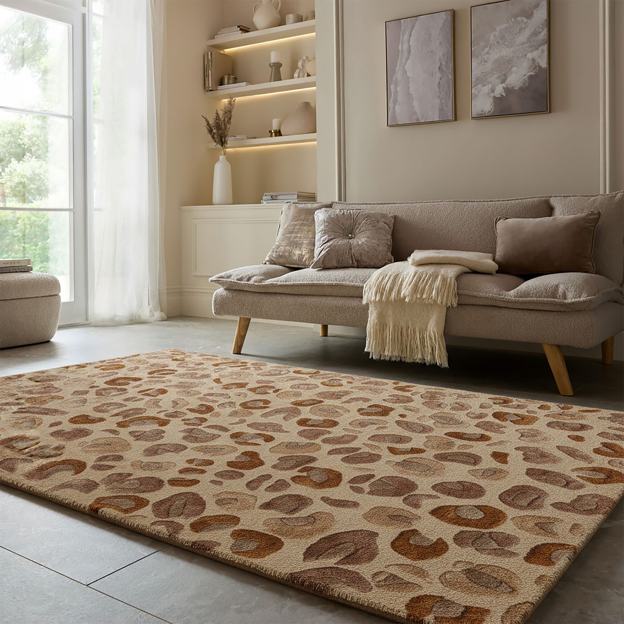 flair-rugs-leopard-wollmix-teppich-mit-leoprint image 1