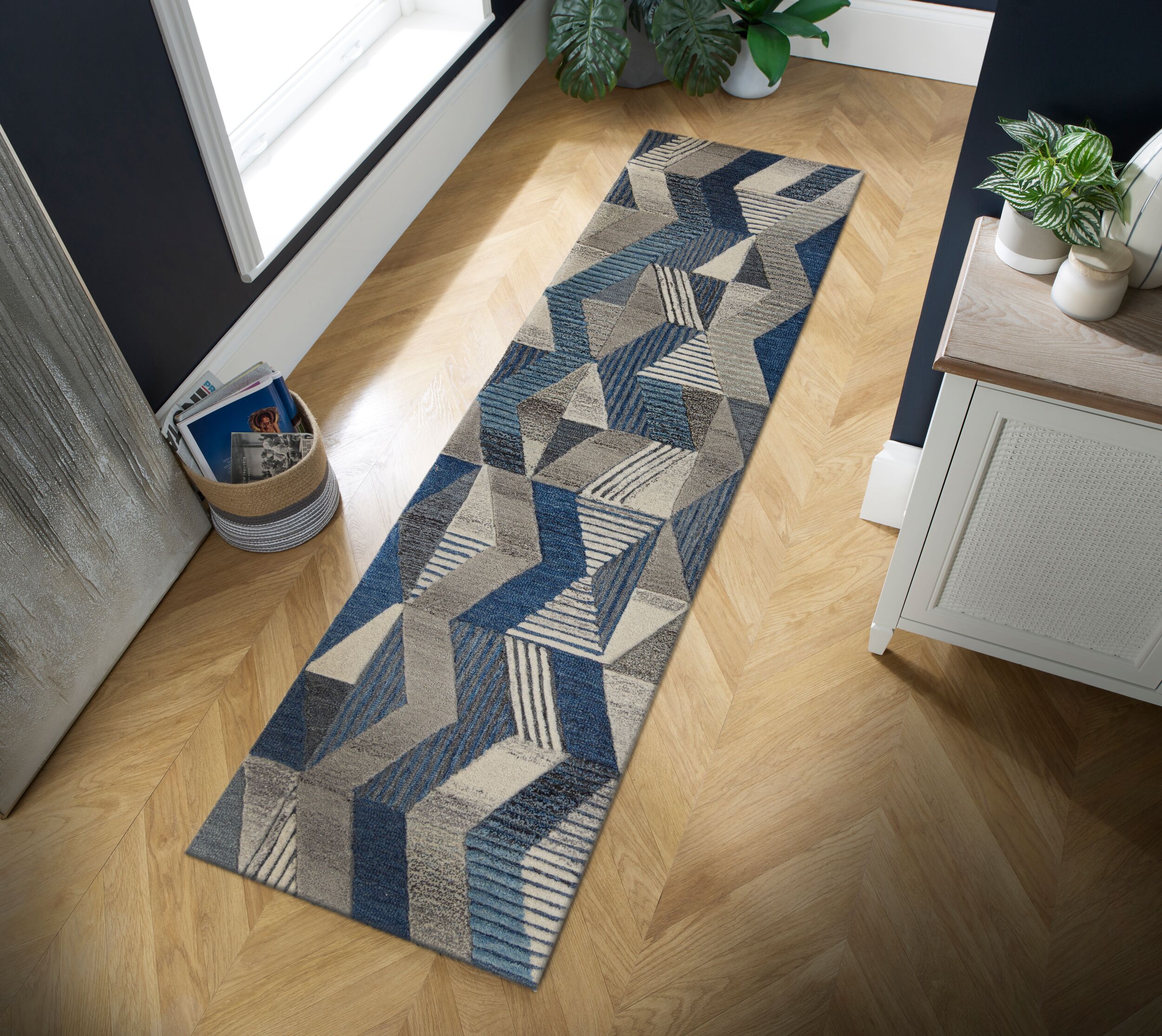 flair-rugs-asher-wool-geometrisch-moderner-l-ufer-teppich image 3