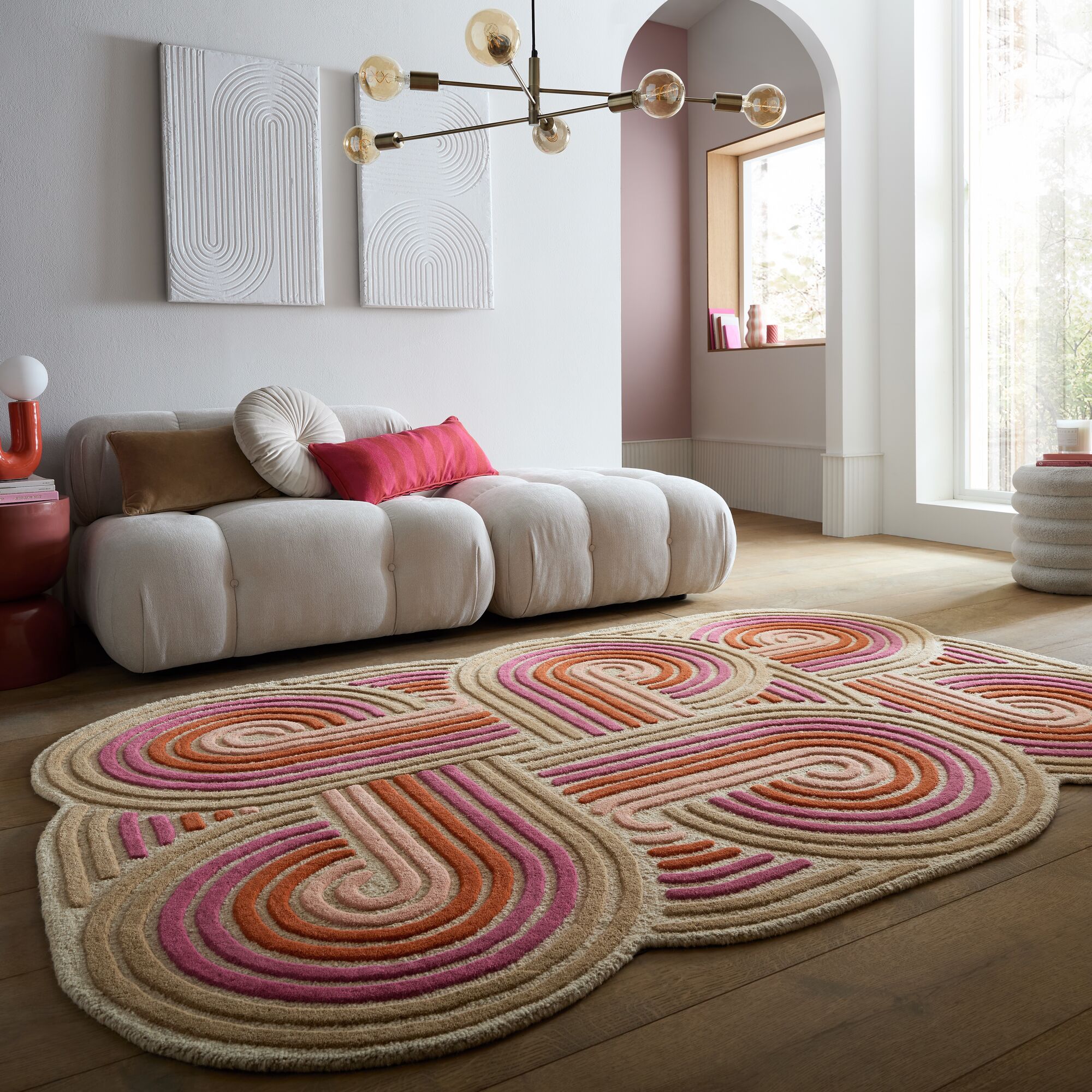 flair-rugs-spiral-wollteppich-rund image 3