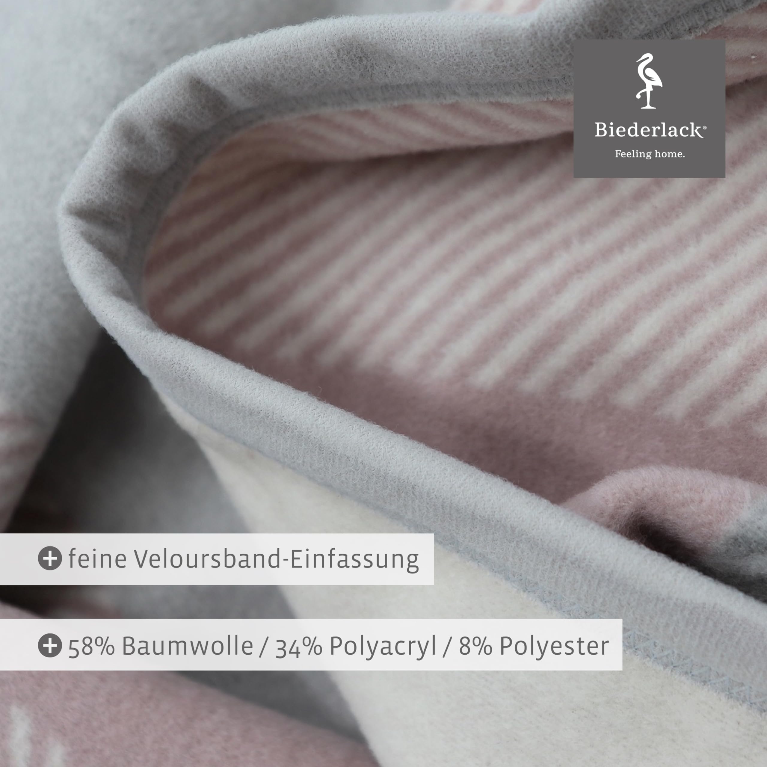 biederlack-kuscheldecke-check-ros-150x200-cm-sofa-decke image 5