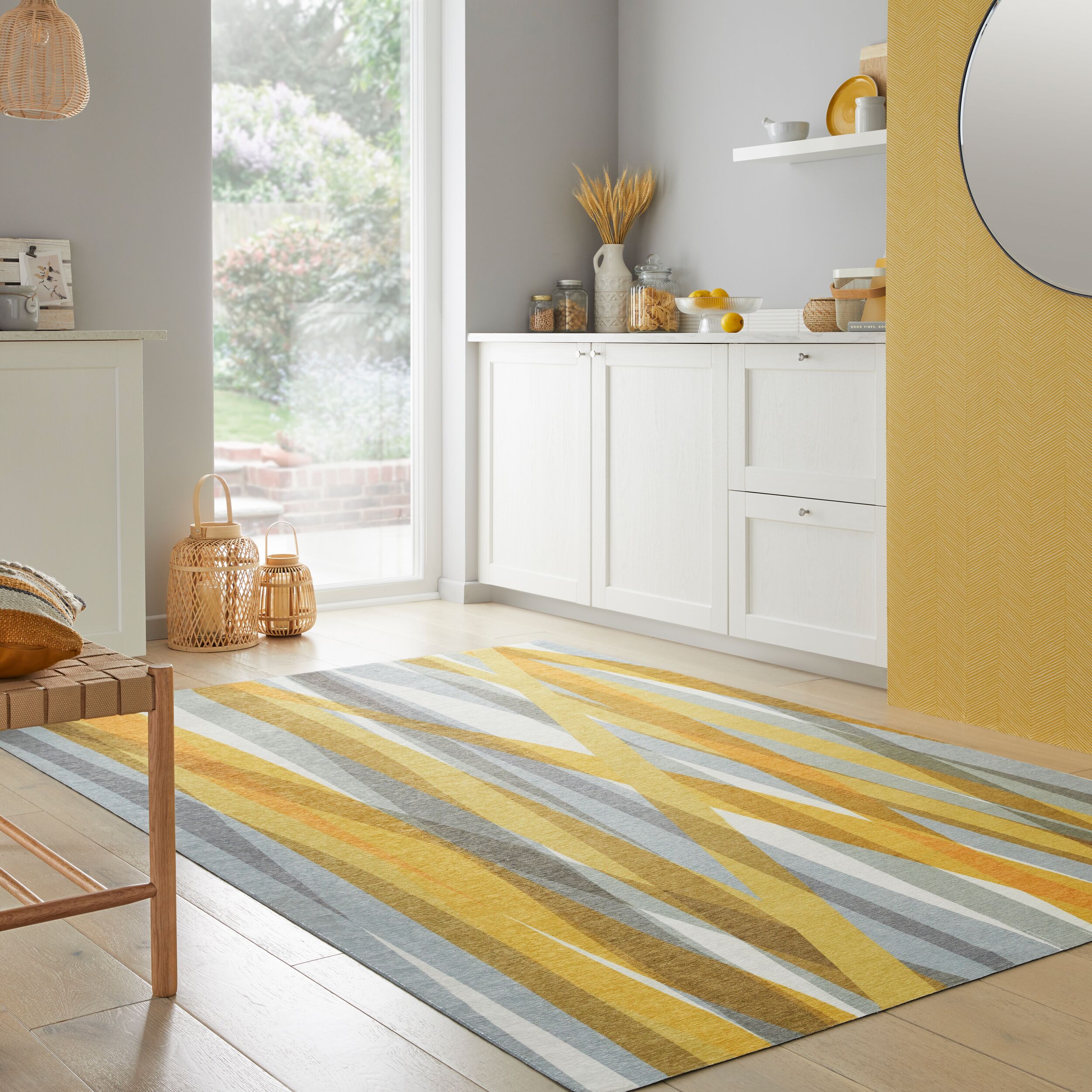 flair-rugs-isabella-stripe-2-lagen-waschteppich image 1