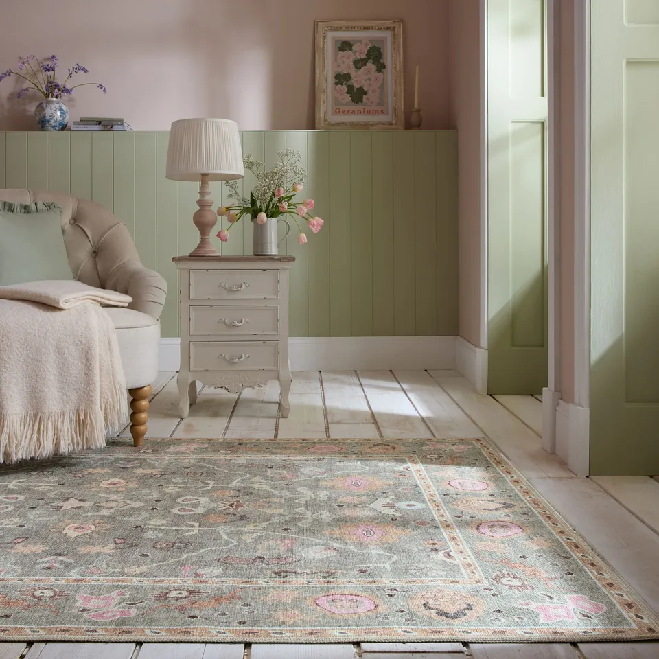 flair-rugs-una-washable-floral-teppich image 1