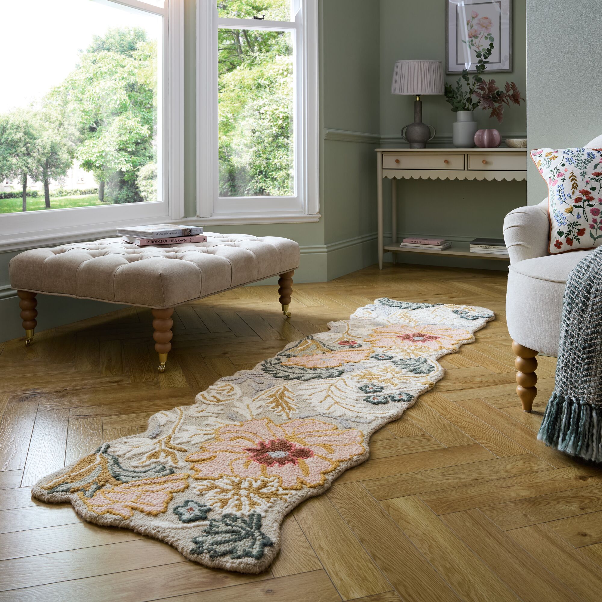 flair-rugs-daphne-shaped-floral-woll-l-ufer image 3