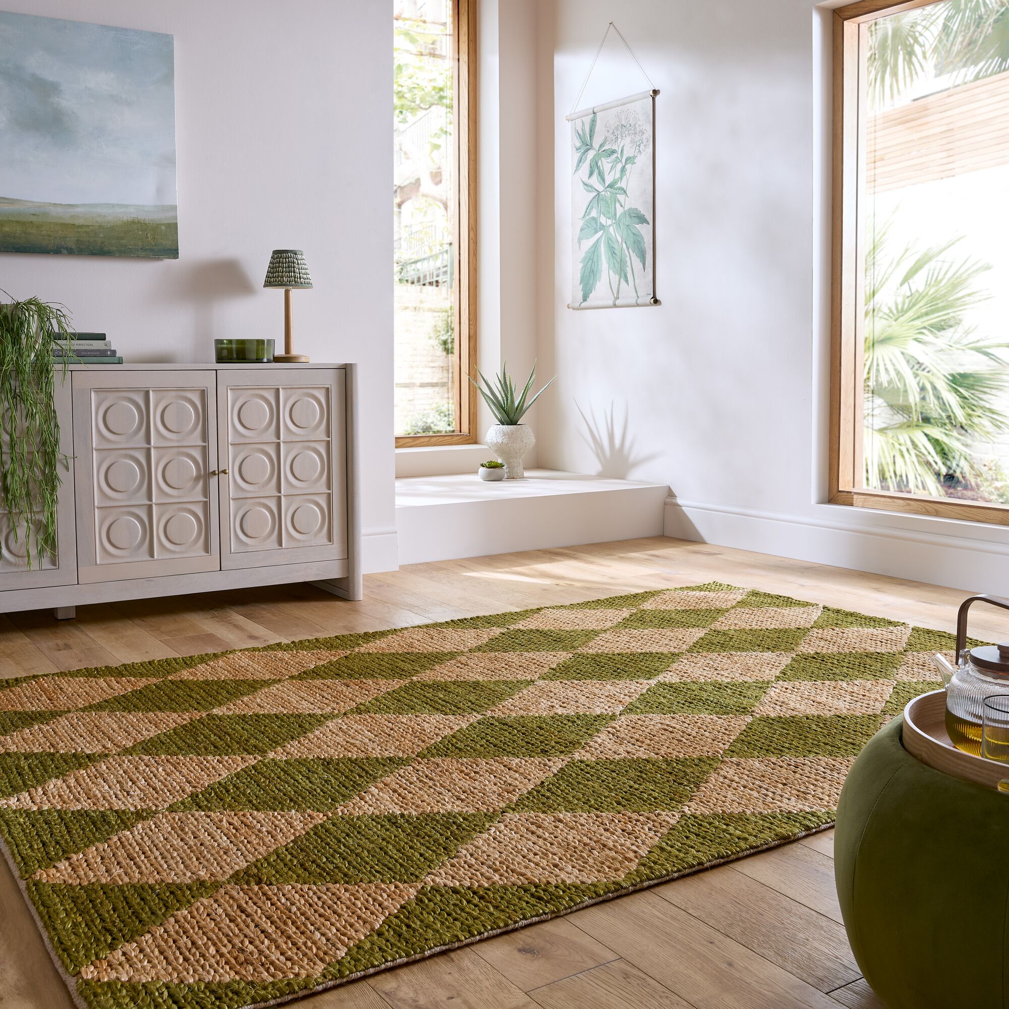 flair-rugs-effie-diamond-chunky-juteteppich image 4