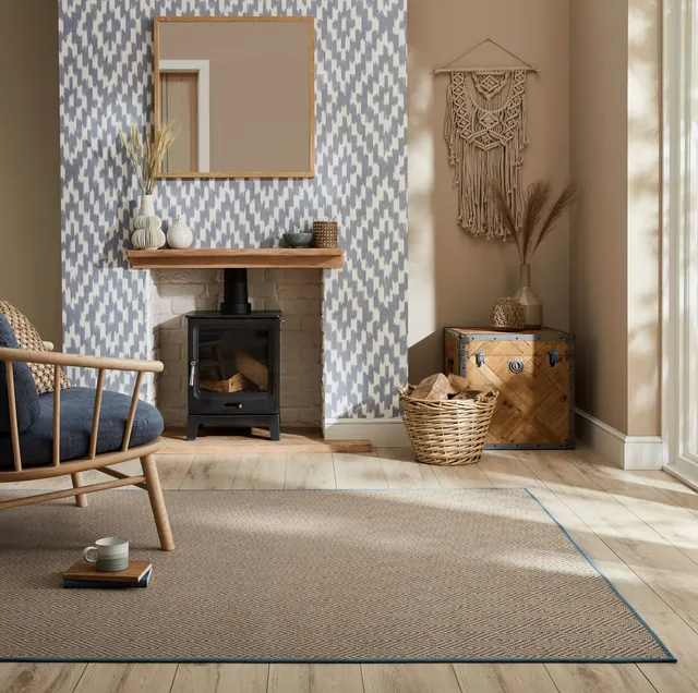 flair-rugs-jute-diamond-border-naturfaser-teppich image 1