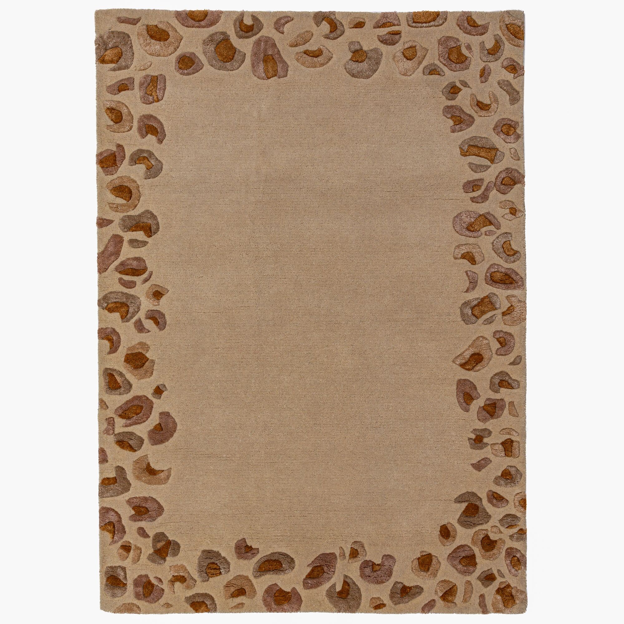 flair-rugs-leopard-frame-wollmisch-teppich image 2