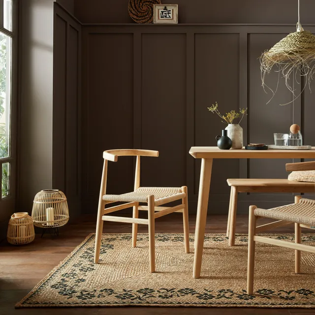 flair-rugs-maisie-bedruckter-jute-teppich-florales-muster image 1