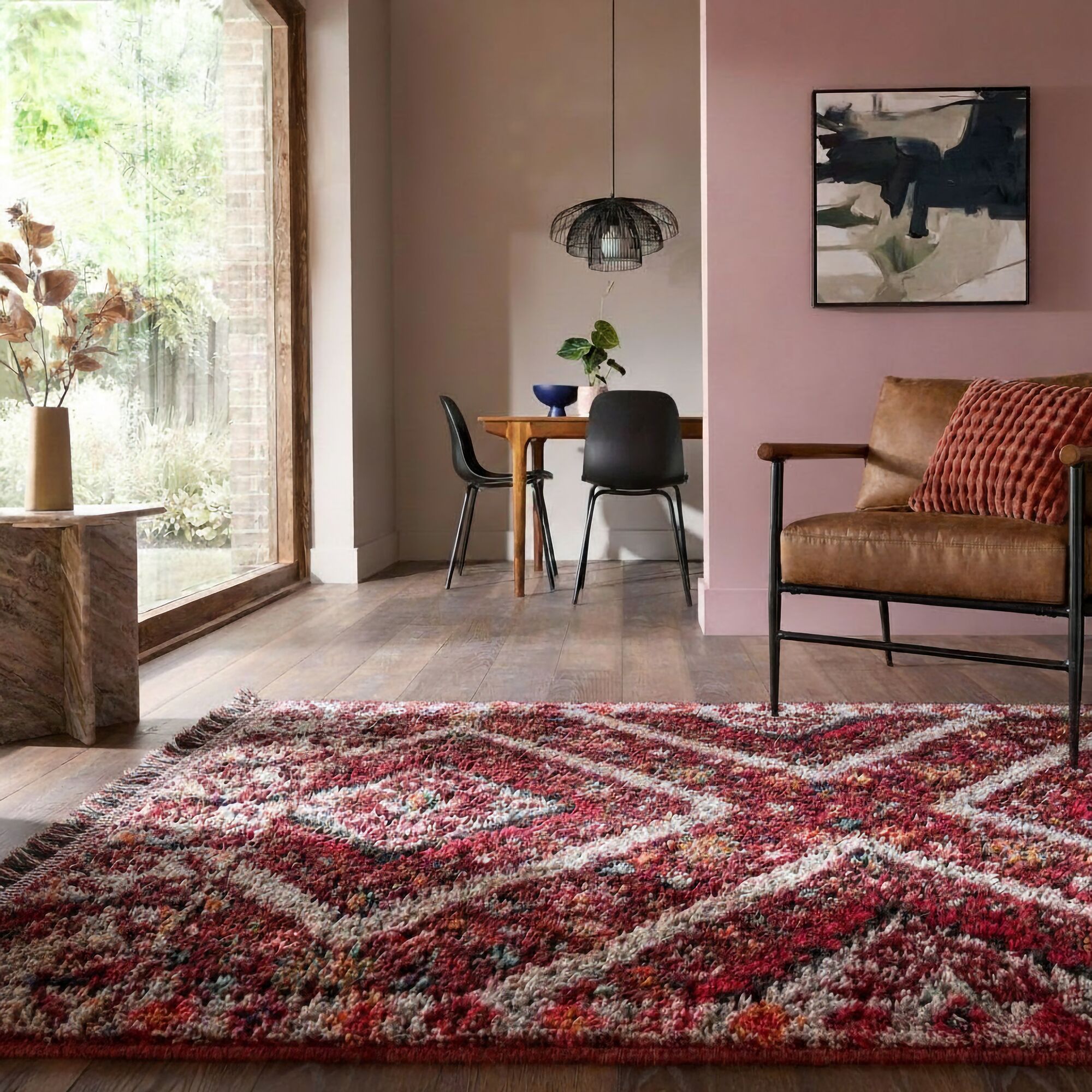 flair-rugs-emil-shaggy-berber-teppich image 1