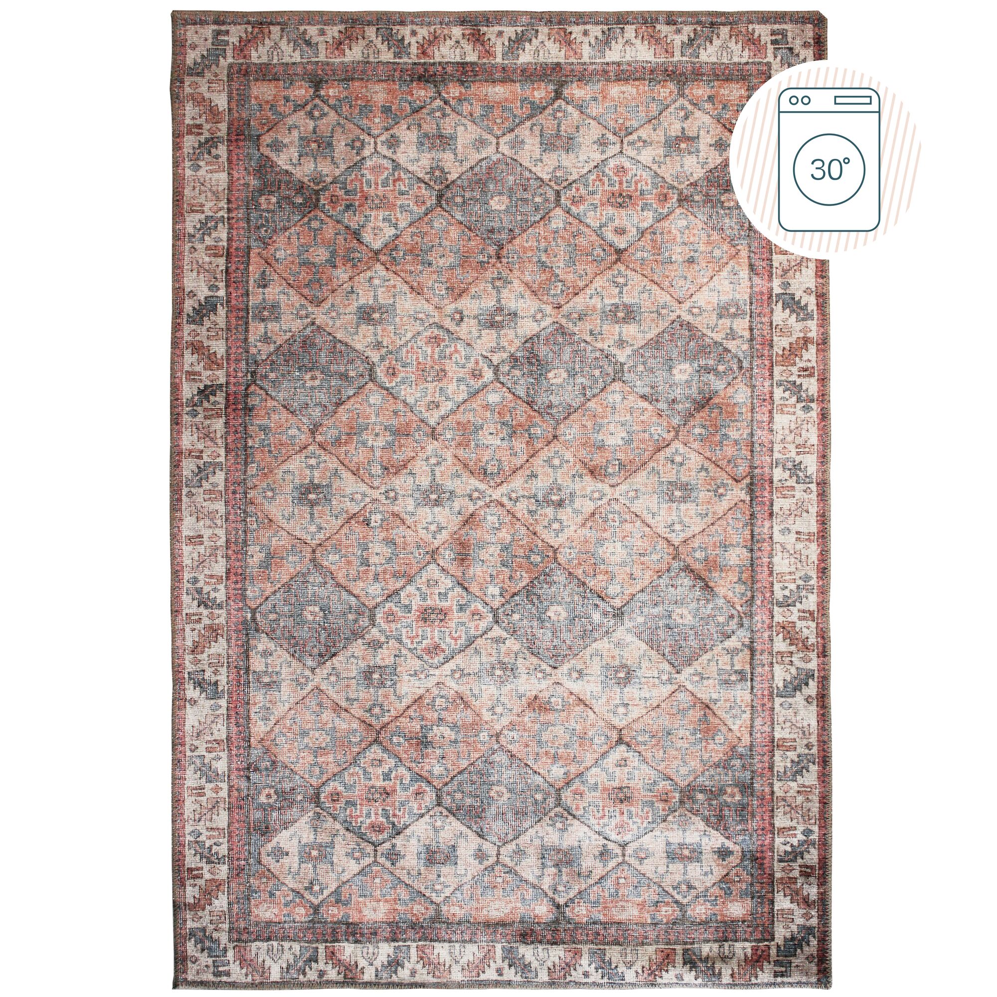 flair-rugs-dion-waschbarer-traditioneller-teppich image 2