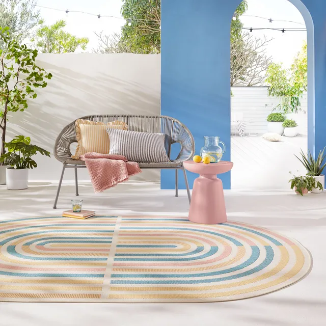 flair-rugs-riviera-oval-indoor-outdoor-teppich-oval image 1