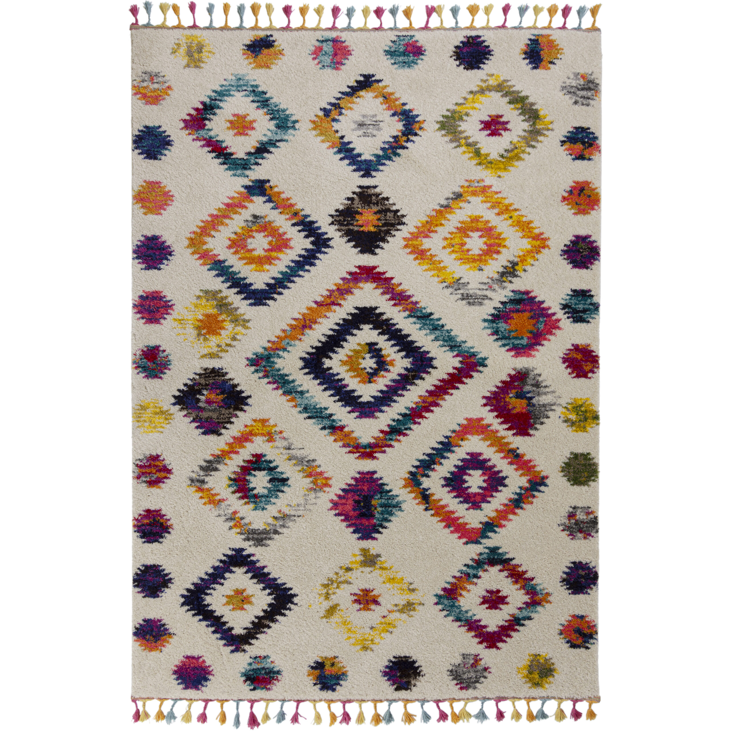 flair-rugs-bohemia-berber-shaggy-teppich-bunt image 2