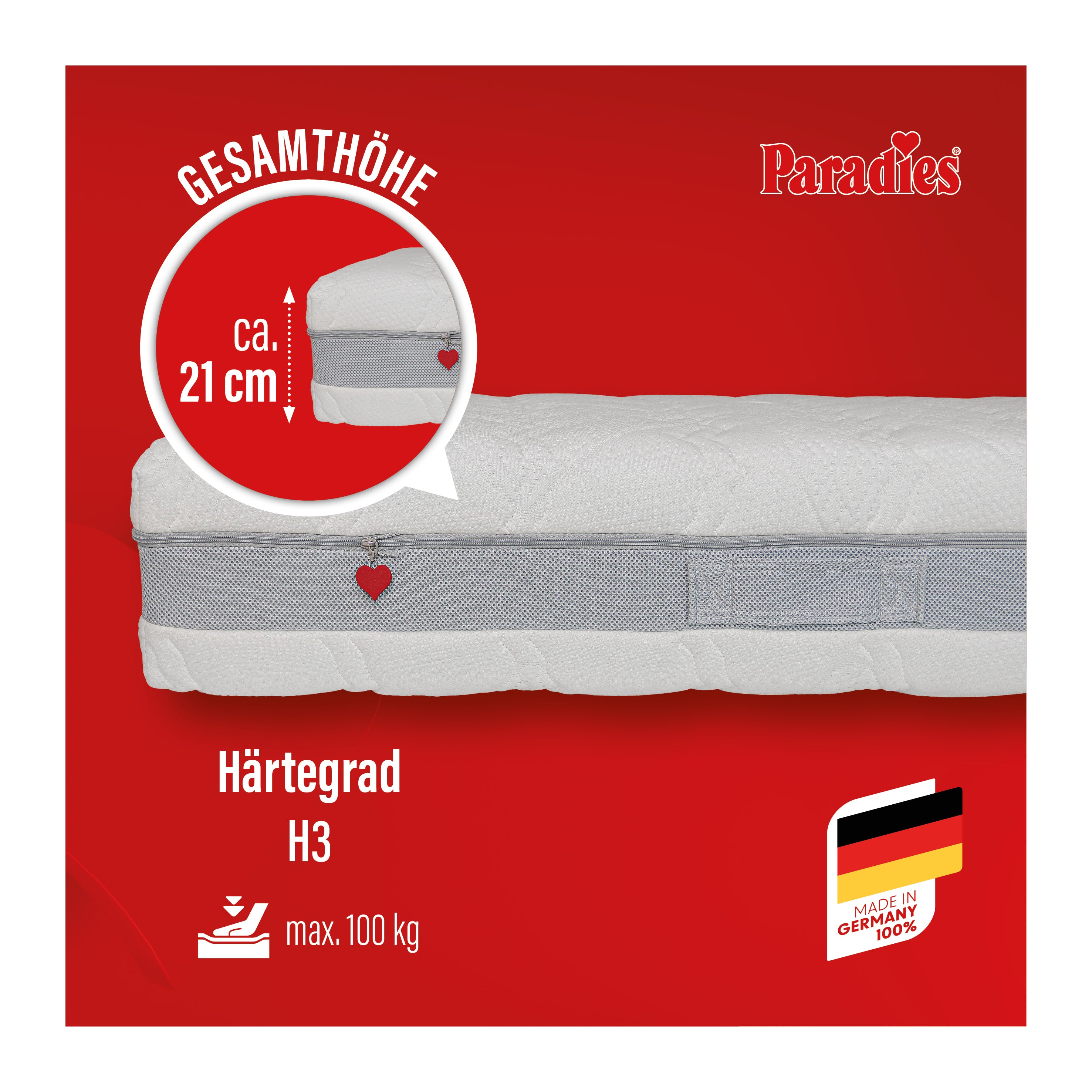 paradies-prolife-supreme-7-zonen-taschenfederkernmatratze image 3