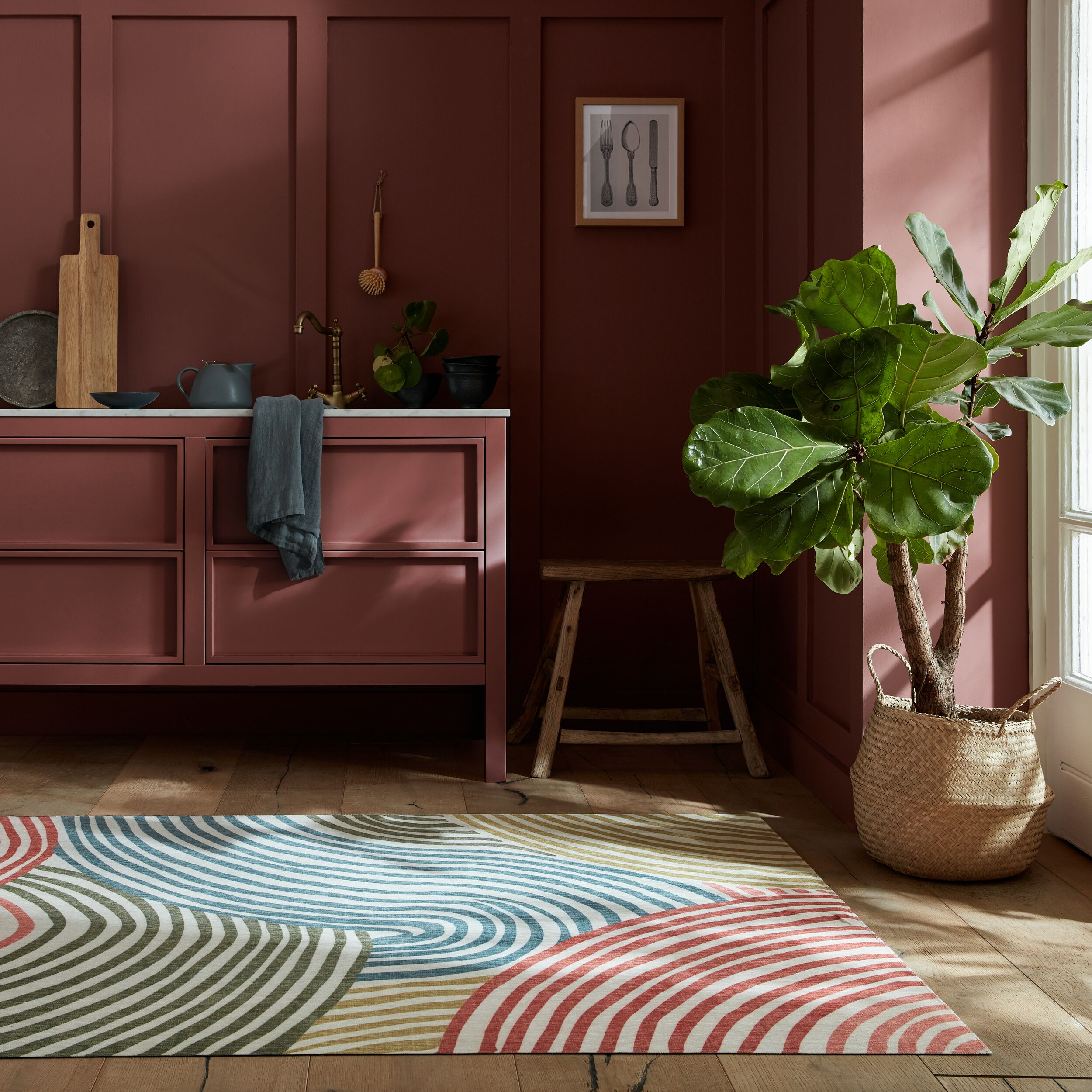 flair-rugs-washable-wanda-swirl-2-layer-rug-waschteppich image 1