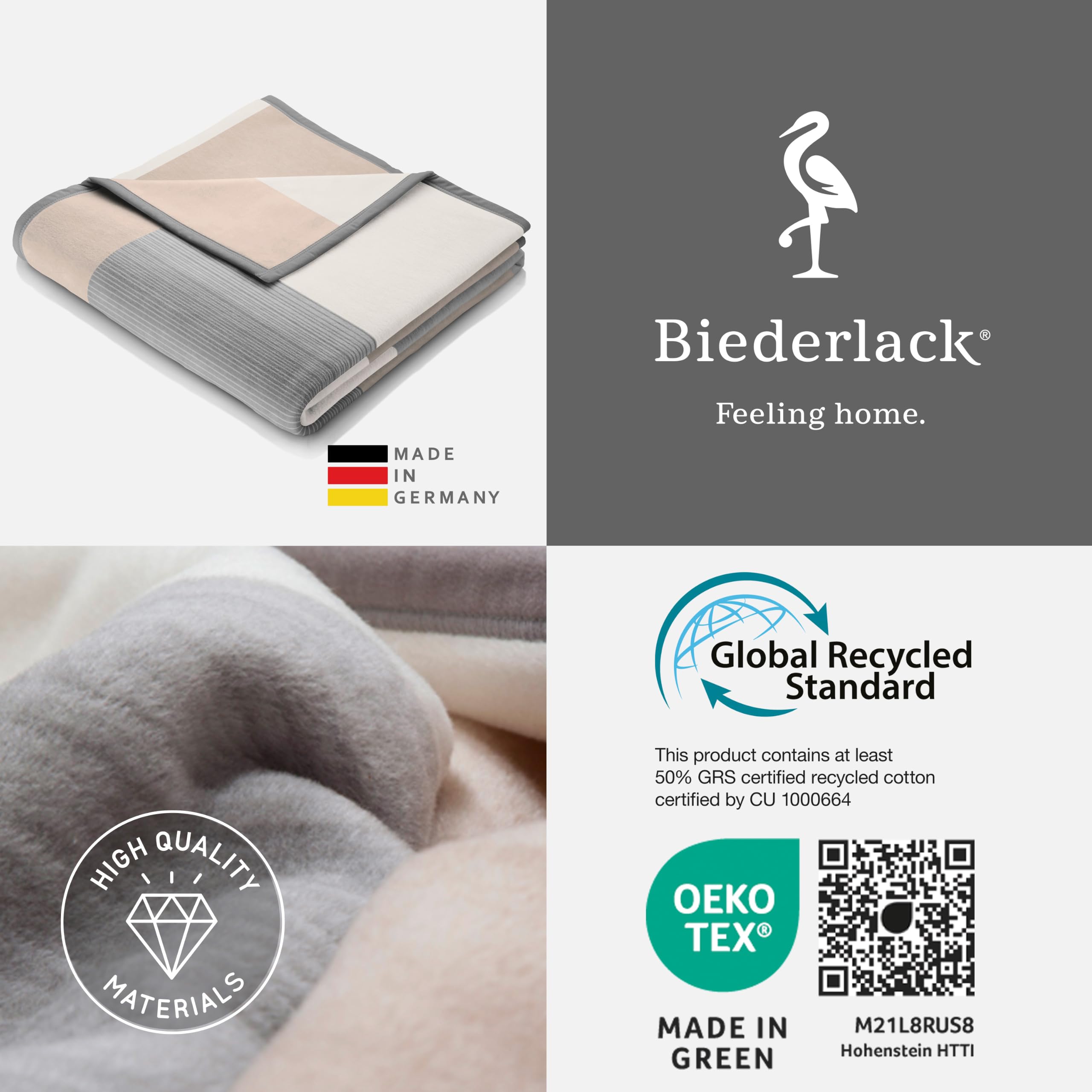 biederlack-squares-grey-kuscheldecke-150x200-cm image 7