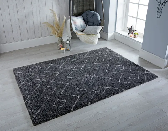 flair-rugs-imari-berber-shaggy-teppich image 1