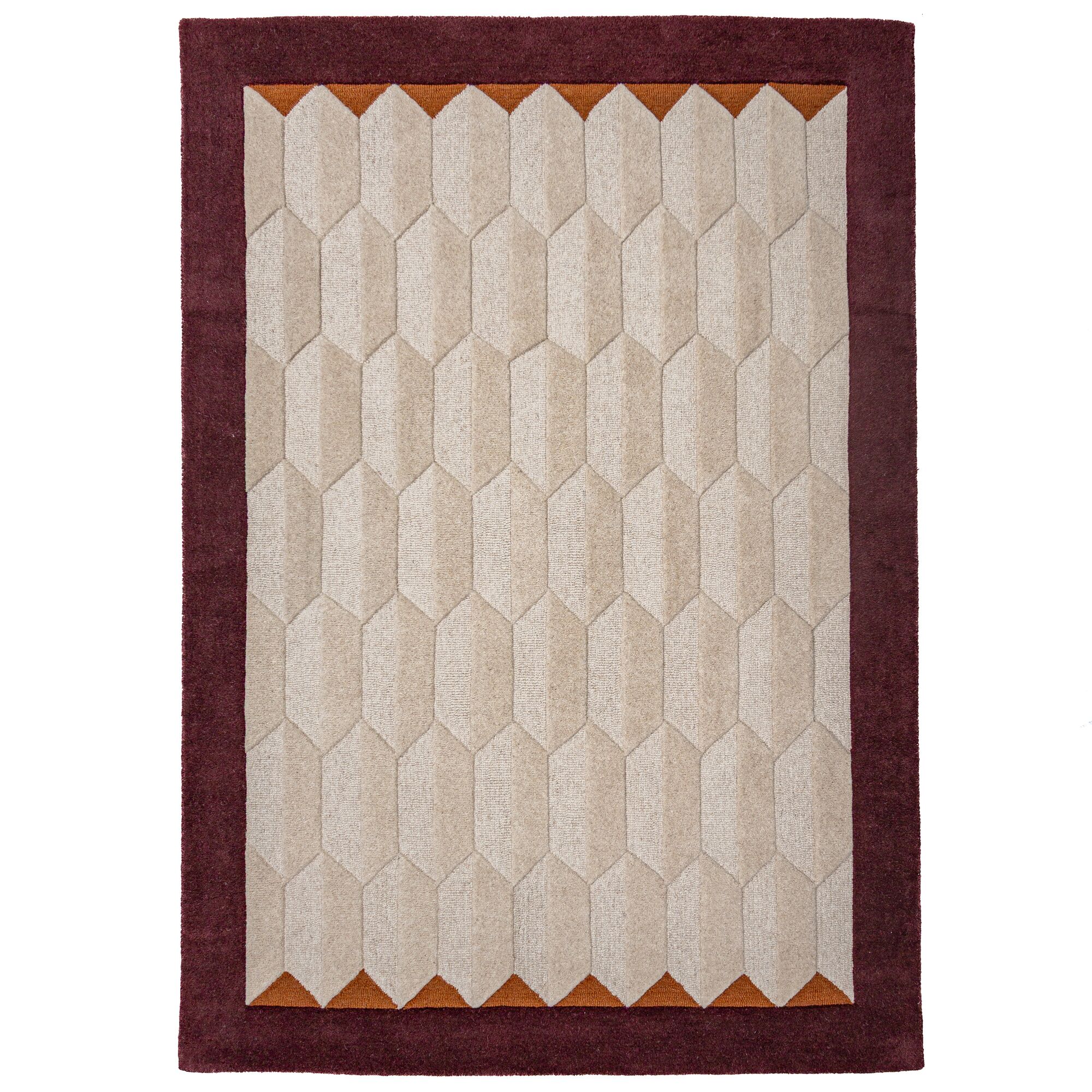 flair-rugs-apex-wollteppich-mit-bord-re-naturfaser image 2