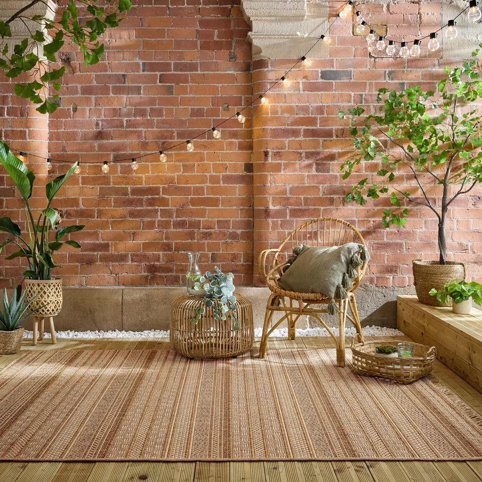 flair-rugs-farah-stripe-outdoor-teppich-in-jute-optik image 1