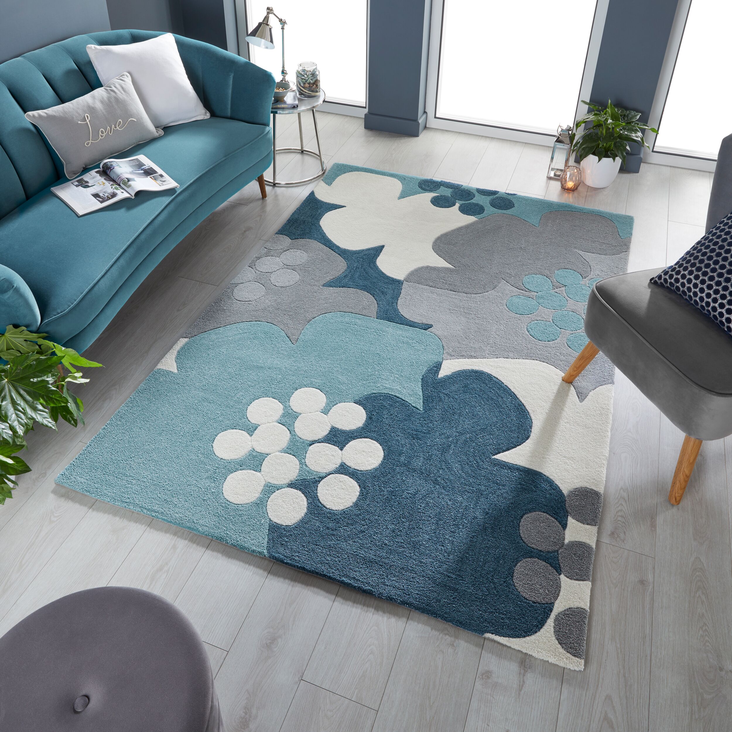 flair-rugs-retro-floral-motiv-teppich image 3