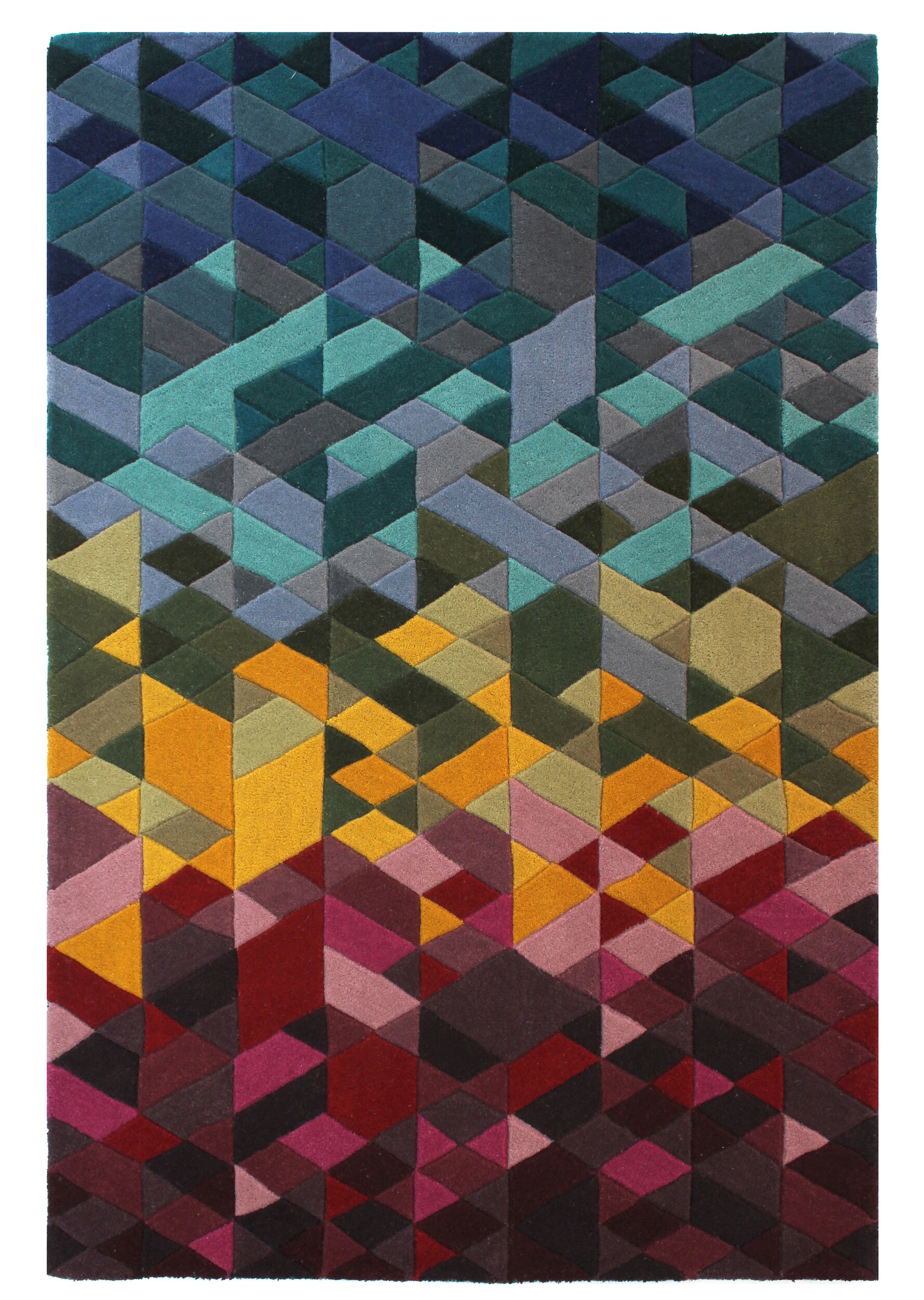 flair-rugs-kingston-wool-rainbow-geometric-teppich image 2