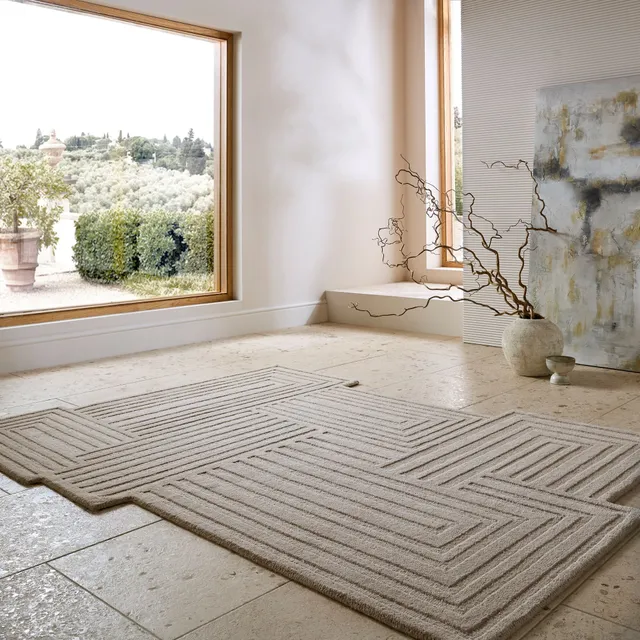 flair-rugs-zen-shaped-geometric-wollteppich image 1