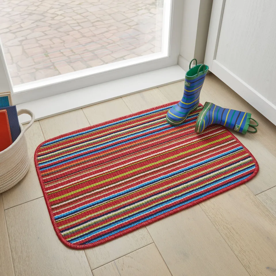 flair-rugs-roman-stripe-waschbare-matte image 1