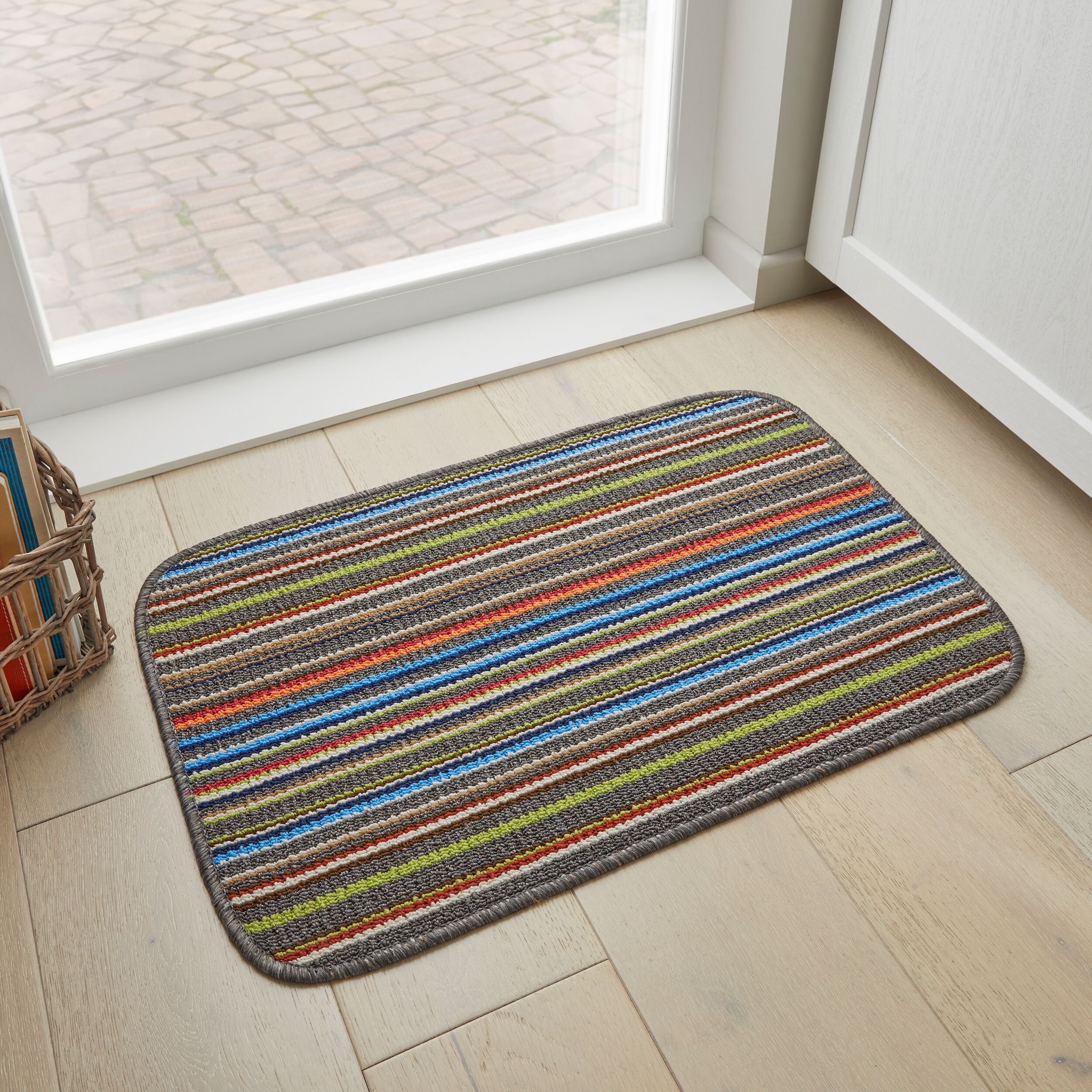 flair-rugs-roman-stripe-waschbare-matte image 3