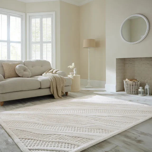 flair-rugs-sculptured-abstract-wollmix-teppich image 1