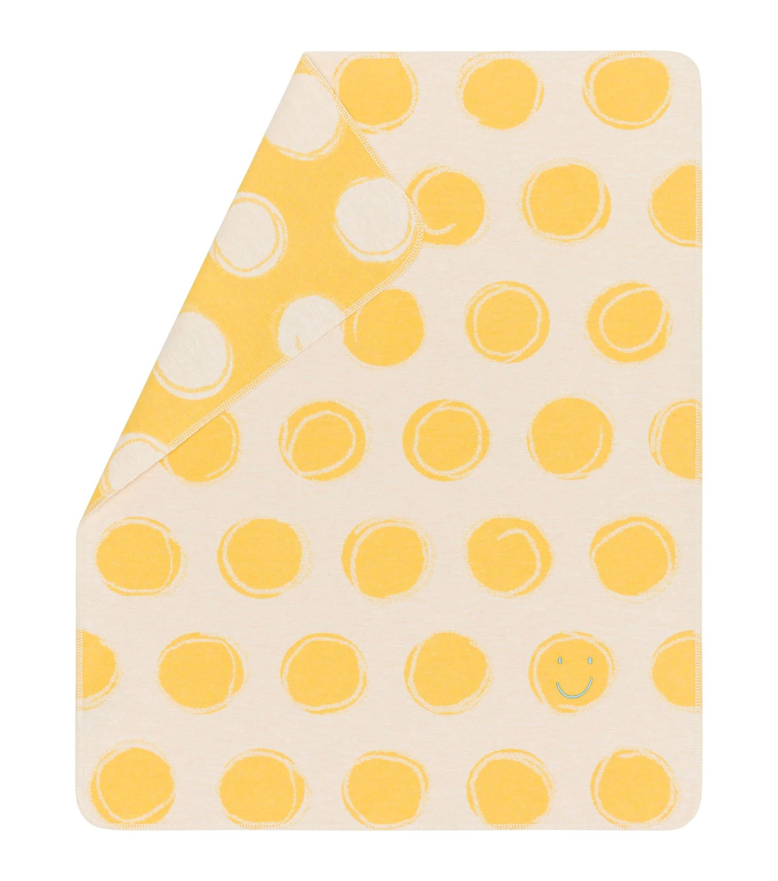 david-fussenegger-juwel-babydecke-happy-faces-mit-stick image 1