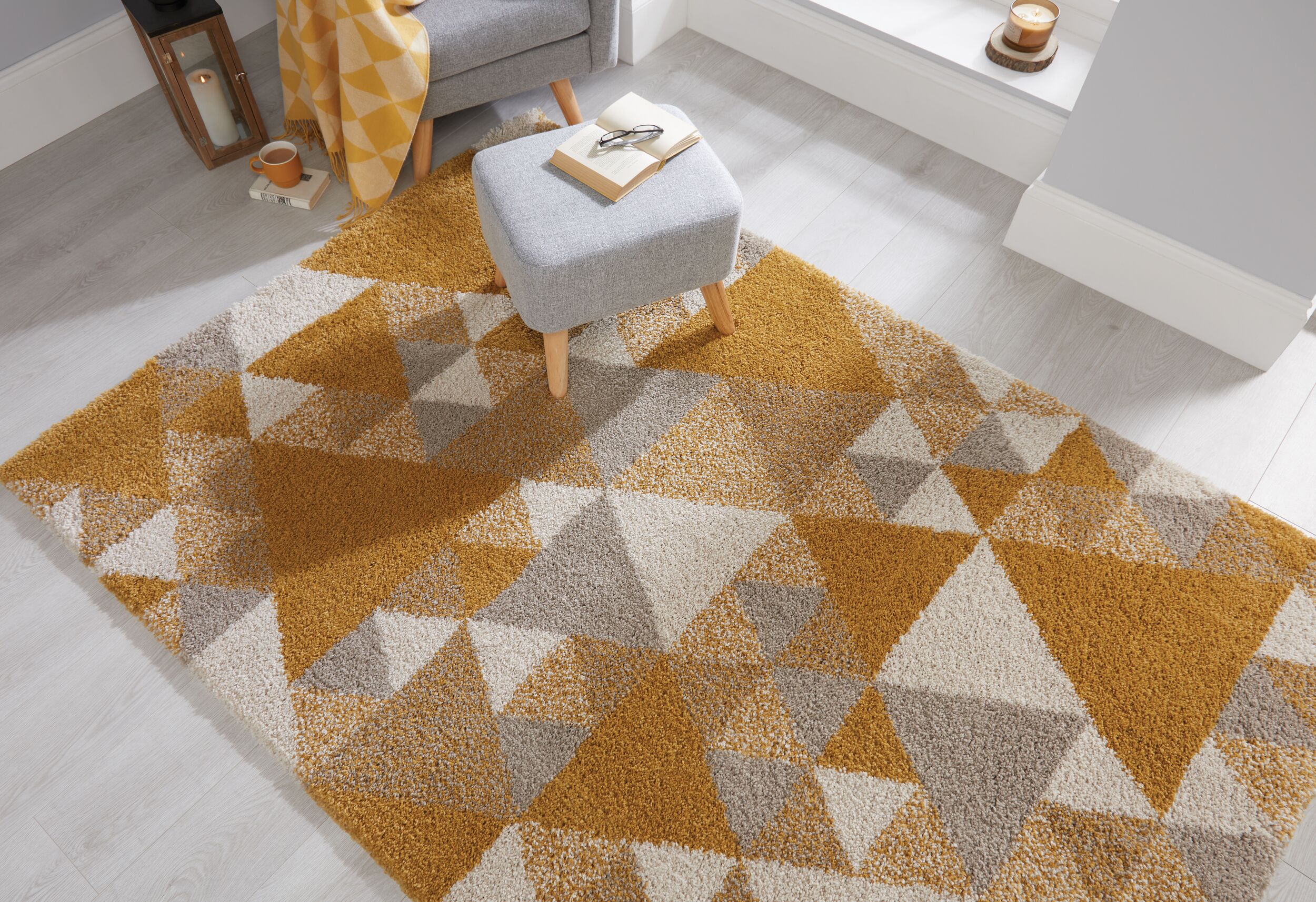 flair-rugs-nuru-shaggy-geometrie-teppich image 4