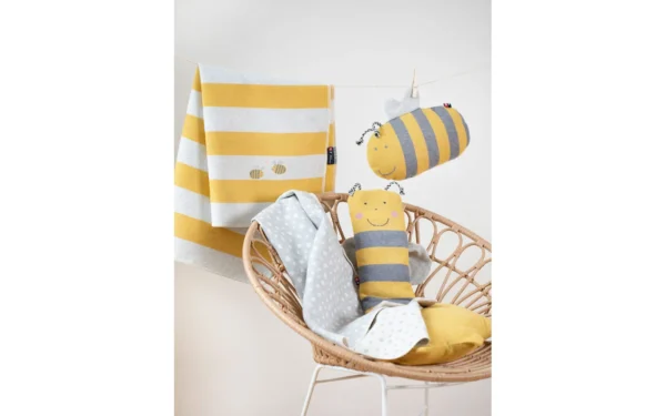 david-fussenegger-juwel-babydecke-streifen-biene-inkl-stick-grs image 8