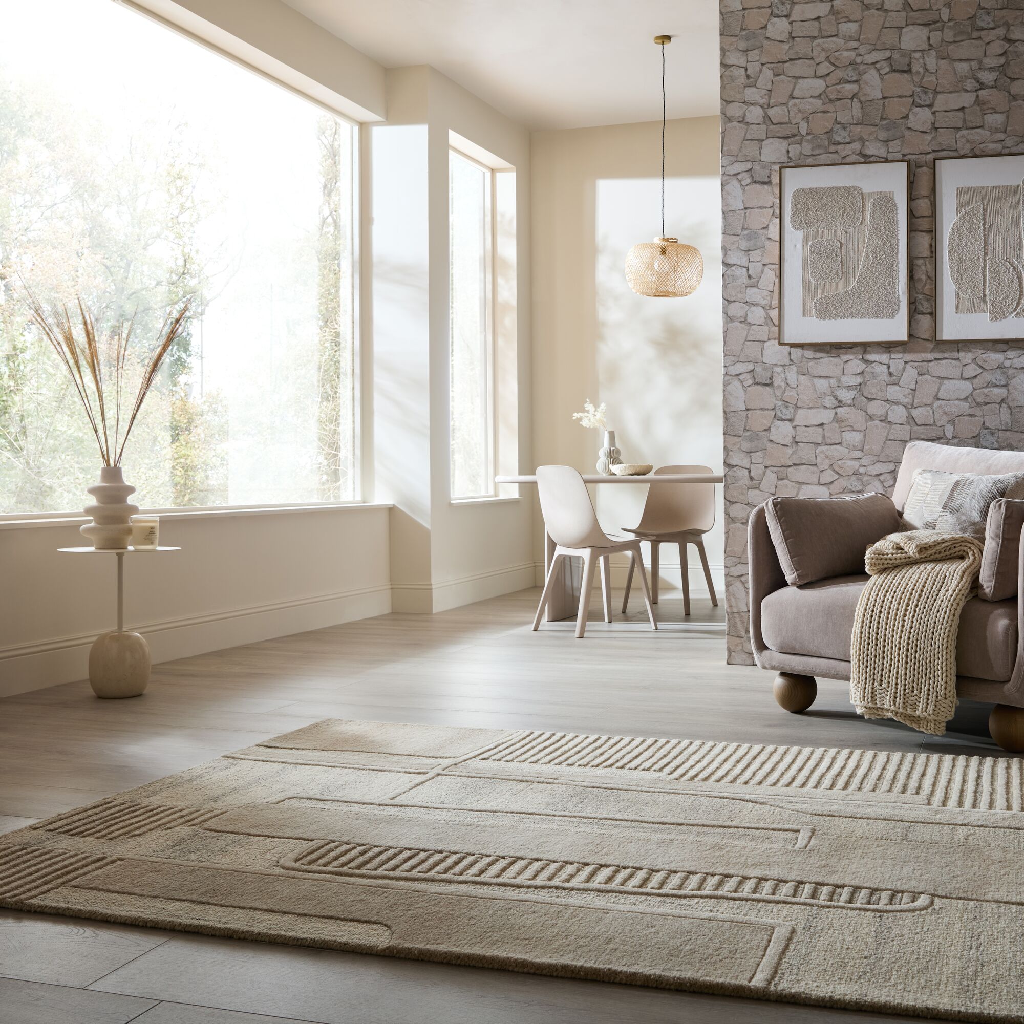 flair-rugs-lira-woll-teppich-uni image 1