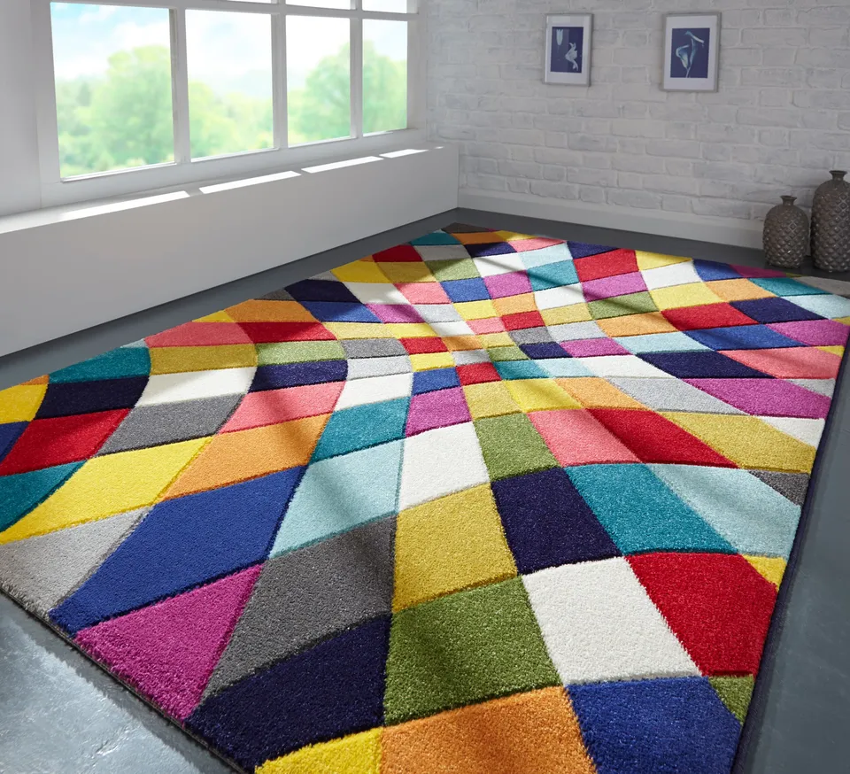 flair-rugs-rhumba-geometrischer-bunter-design-teppich image 1