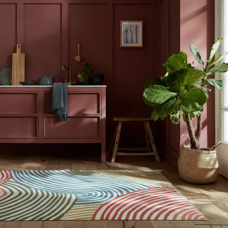 flair-rugs-washable-wanda-swirl-2-layer-rug-waschteppich image 1